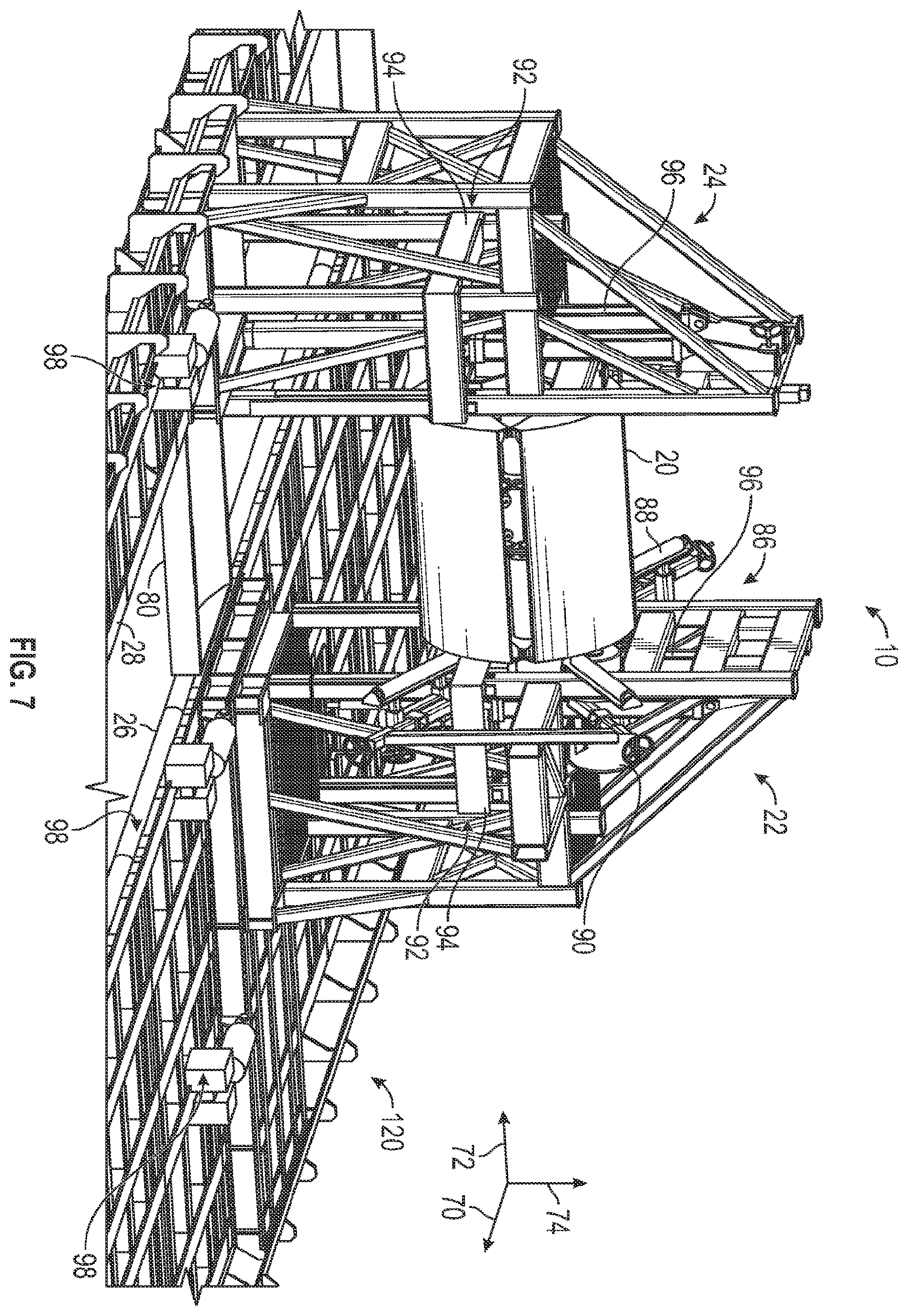 Patent US12460747 Figure 7 – System and method for deploying coils of spoolable pipe
