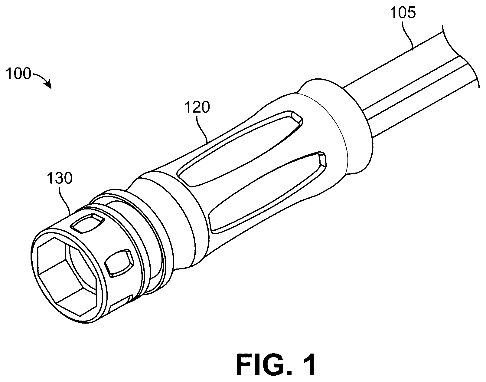 Patent US12460748 Figure 1 – Twistable rotation sleeve grip structure for garden hoses