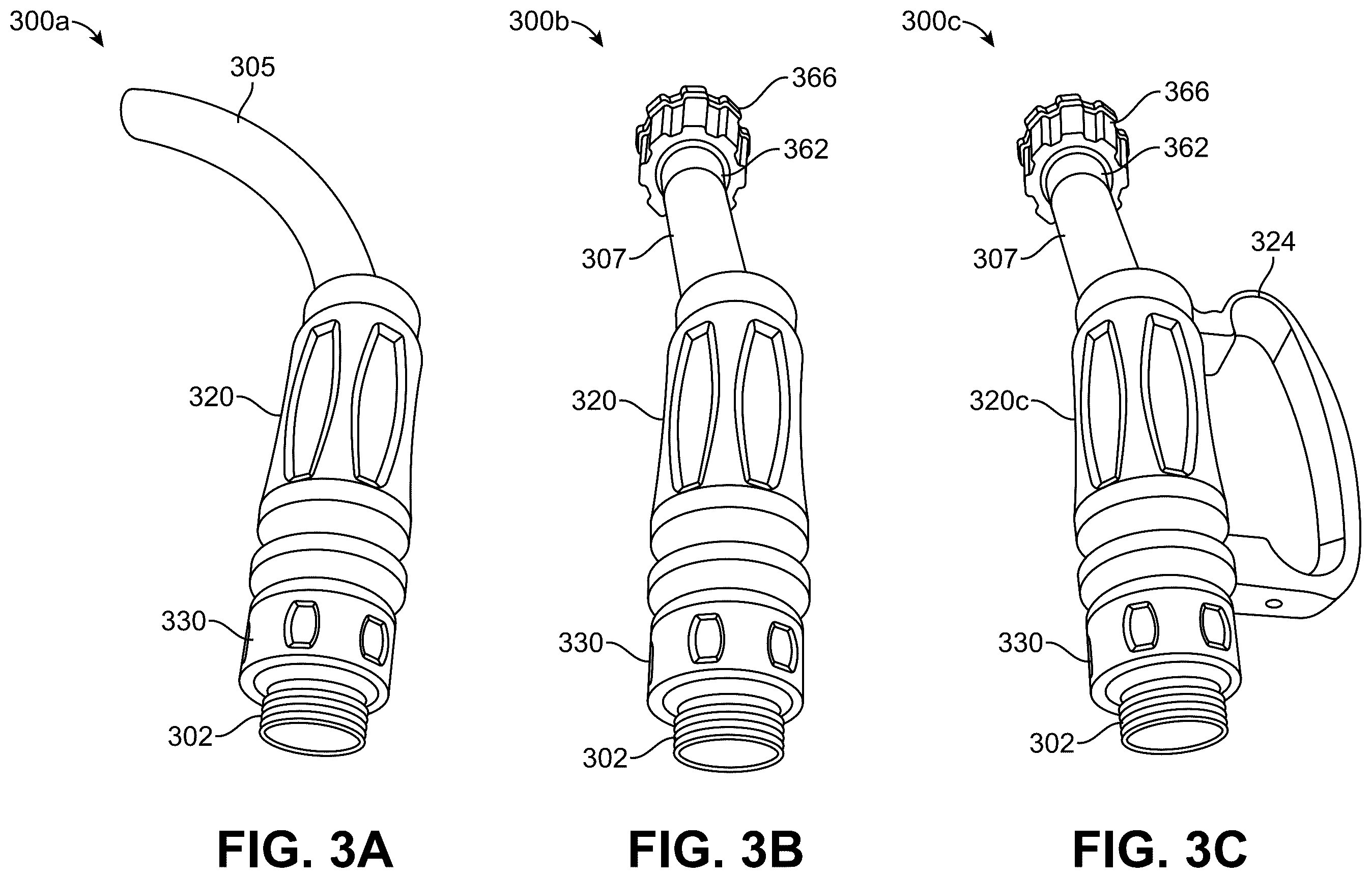 Patent US12460748 Figure 3 – Twistable rotation sleeve grip structure for garden hoses