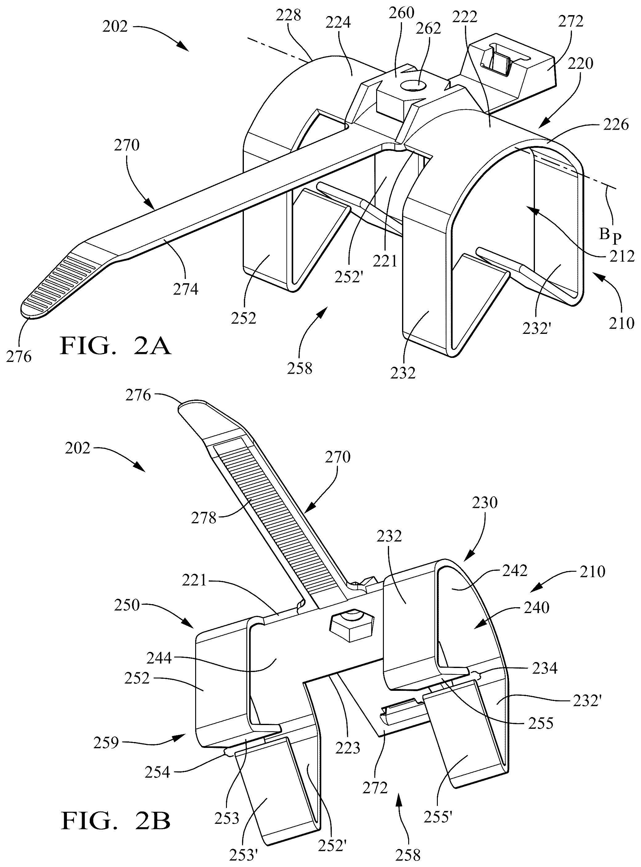 Patent US12460749 Figure 2 – Cradle mount fixings