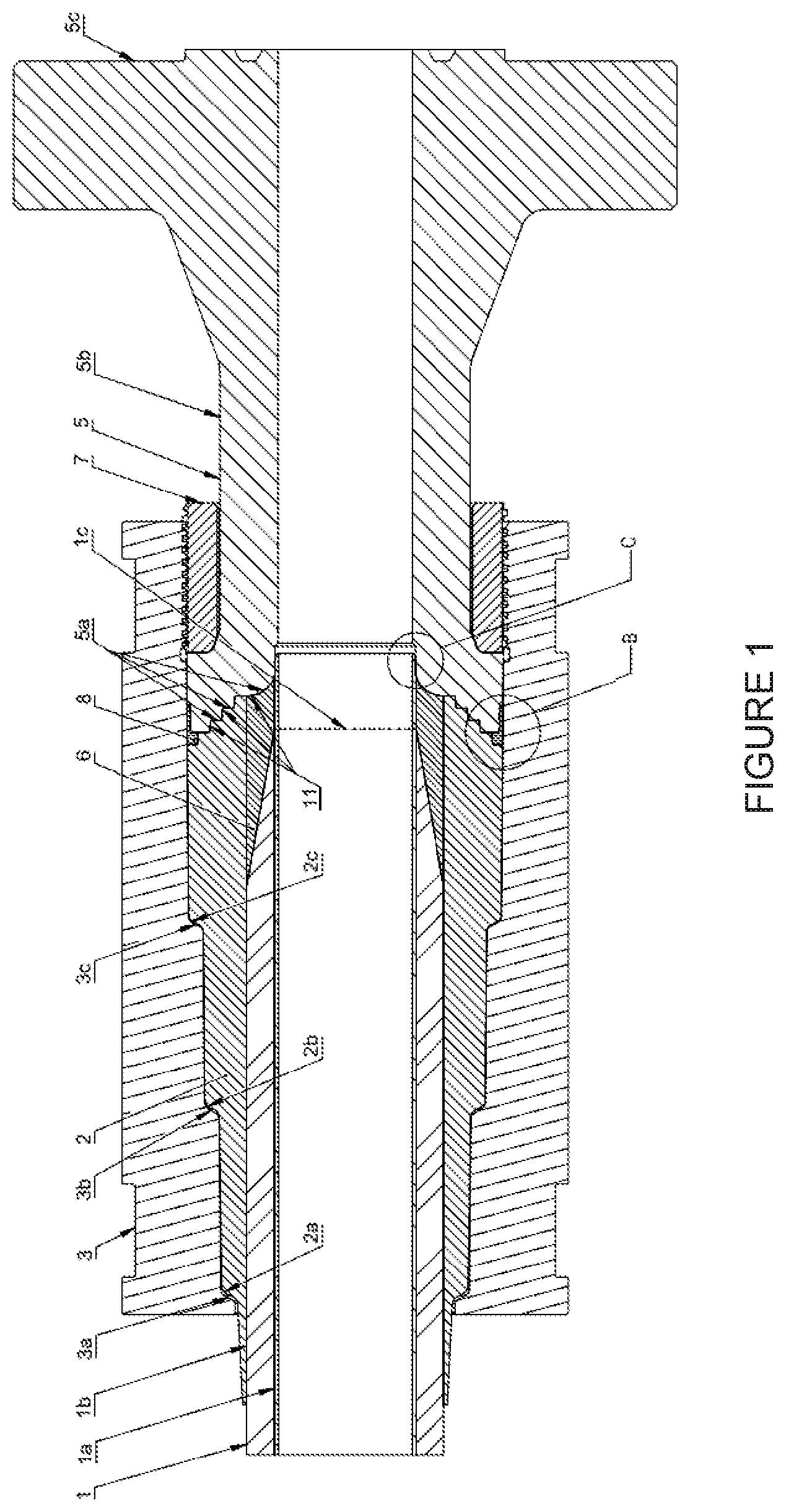 Patent US12460751 Figure 1 – Composite pipe end-fitting