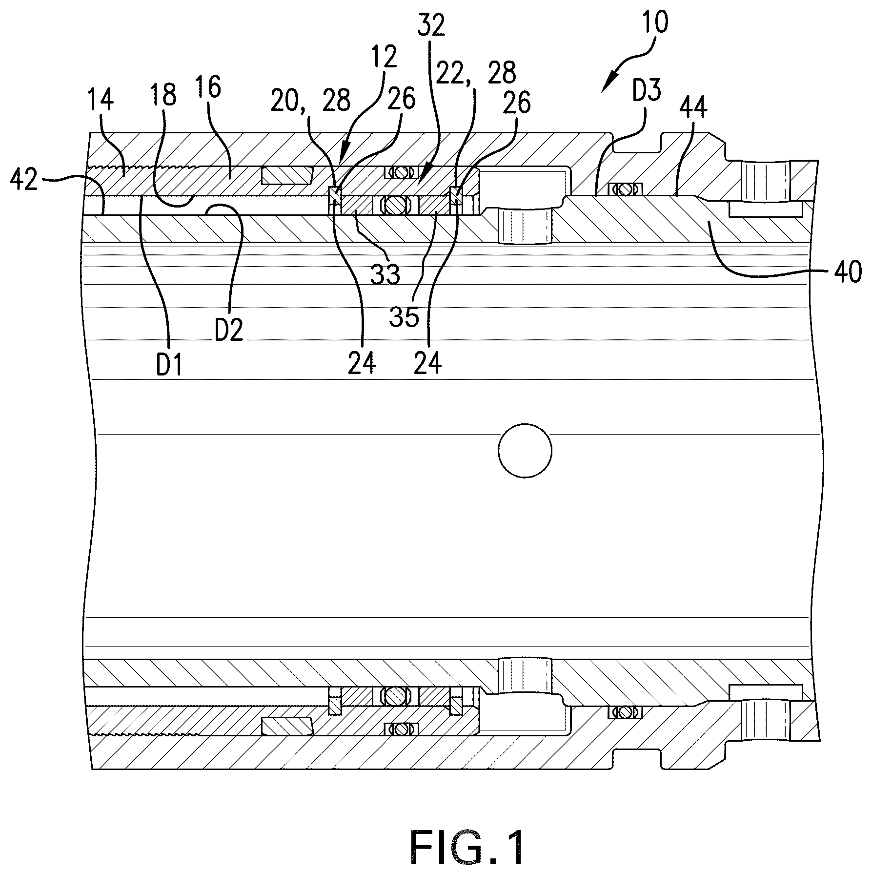 Patent US12460753 — Seal retaining configuration and method — Figure 1