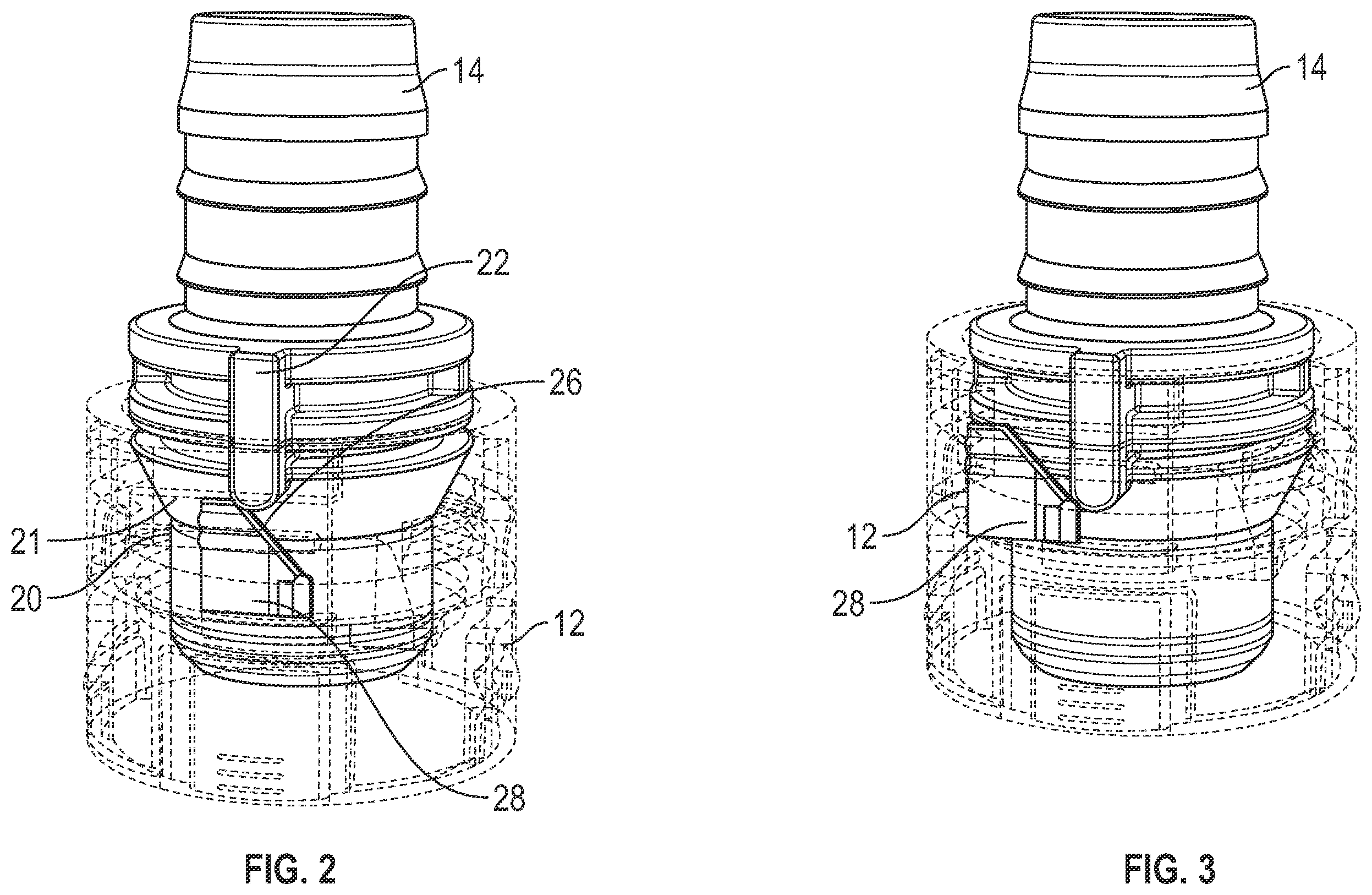 Patent US12460757 Figure 2 – Quick connector coupling with verification tab