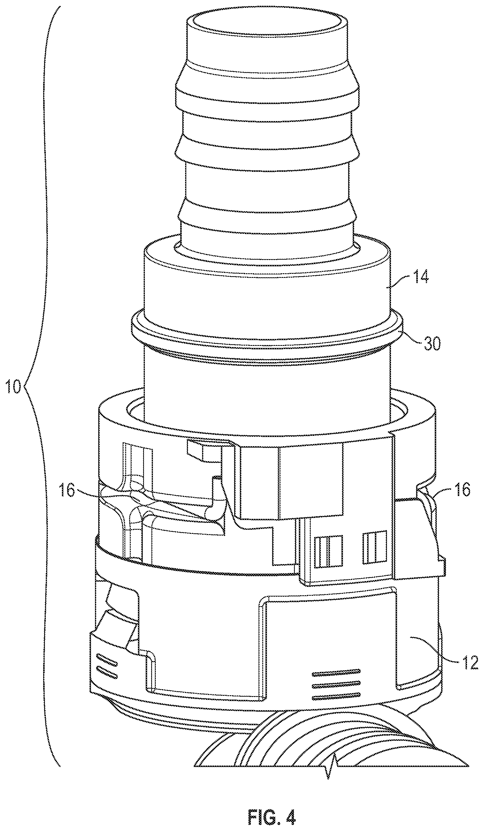 Patent US12460757 Figure 3 – Quick connector coupling with verification tab