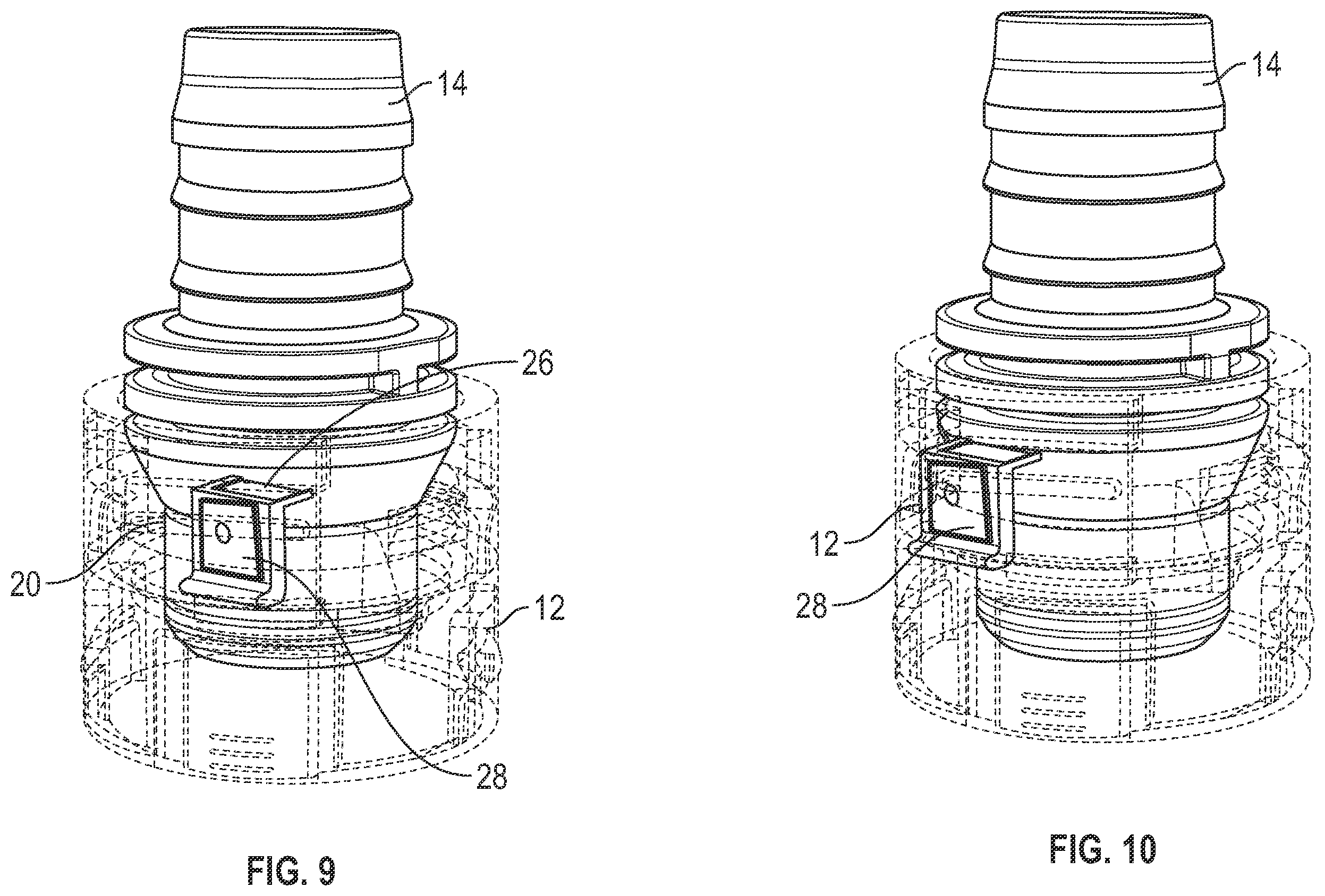 Patent US12460757 Figure 7 – Quick connector coupling with verification tab