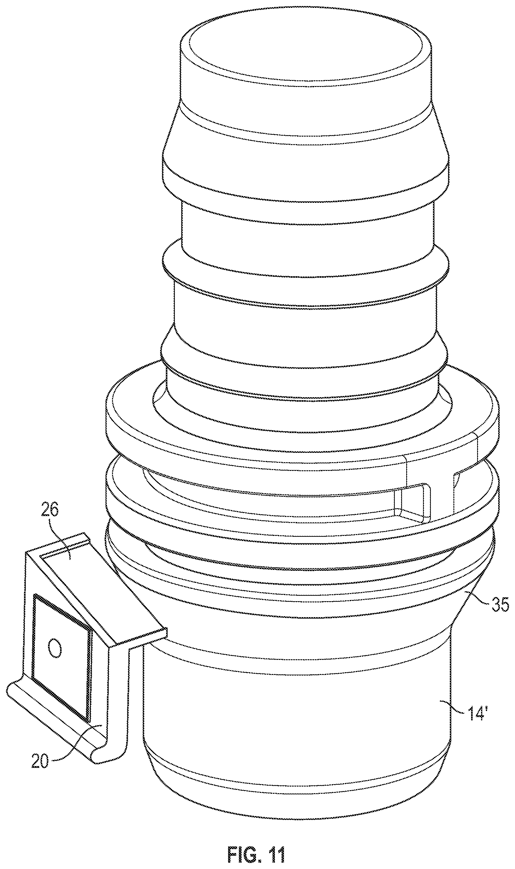 Patent US12460757 Figure 8 – Quick connector coupling with verification tab