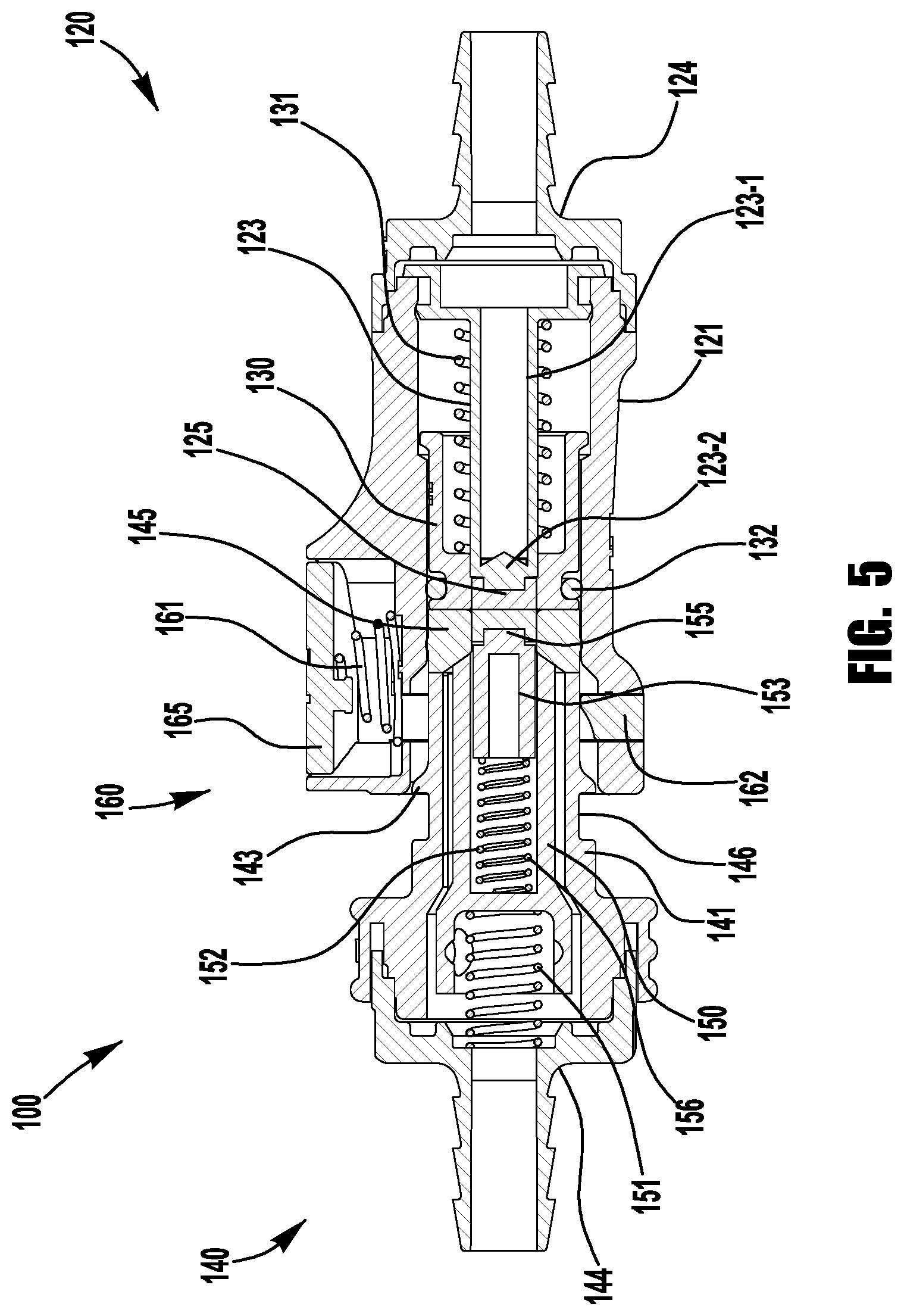 Patent US12460759 Figure 6 – Aseptic coupling system with seal isolating connectors