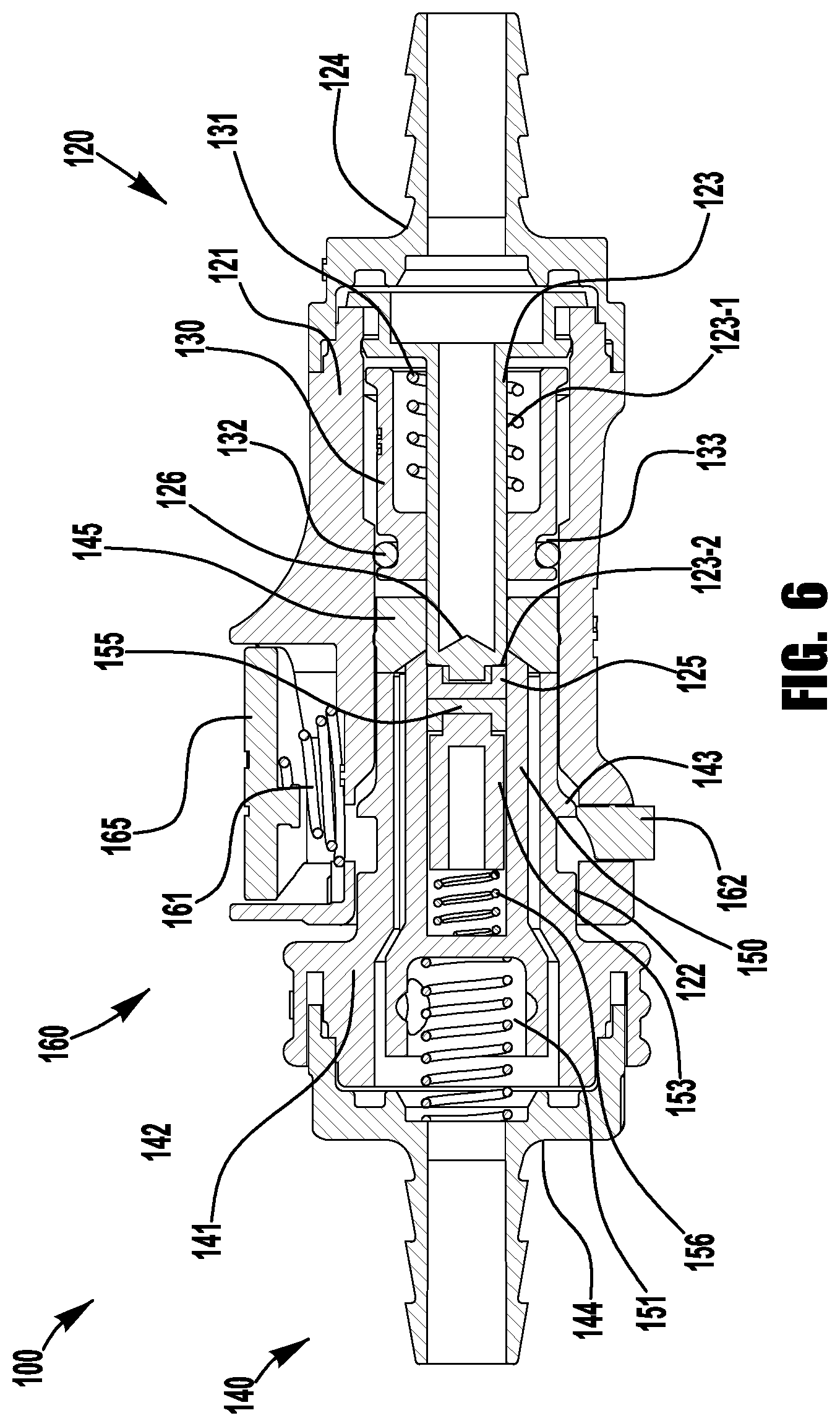 Patent US12460759 Figure 8 – Aseptic coupling system with seal isolating connectors