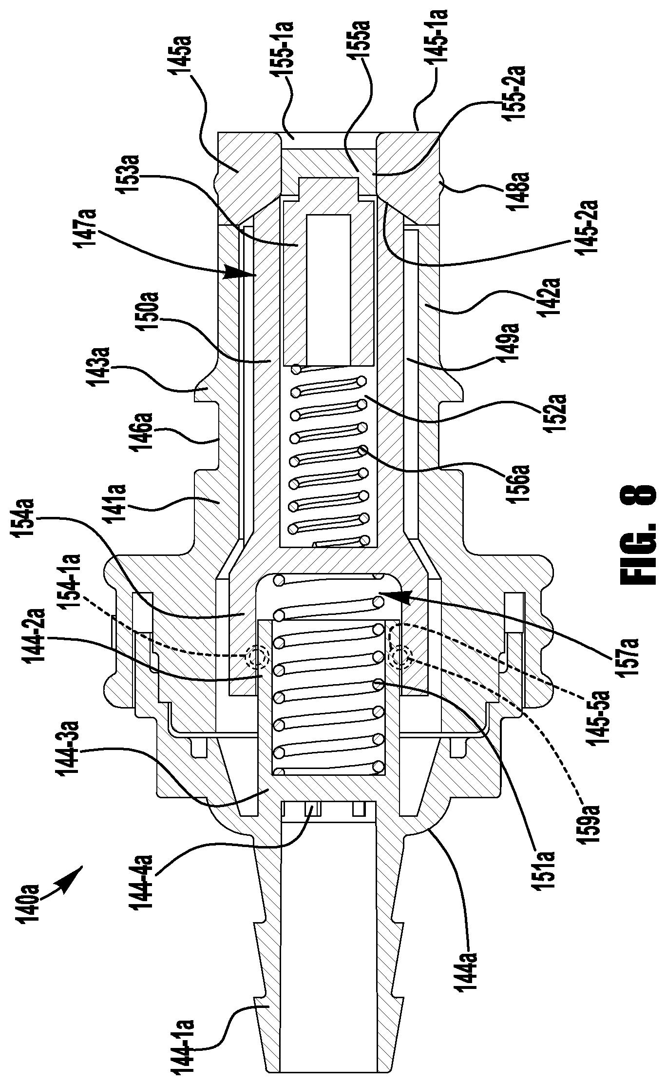 Patent US12460759 Figure 12 – Aseptic coupling system with seal isolating connectors