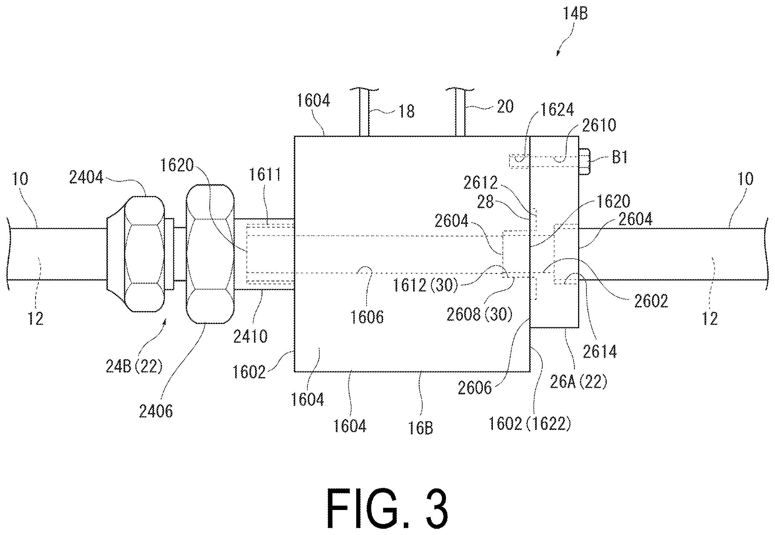 Patent US12460760 Figure 3 – Attachment for fluid characteristic measurement sensor