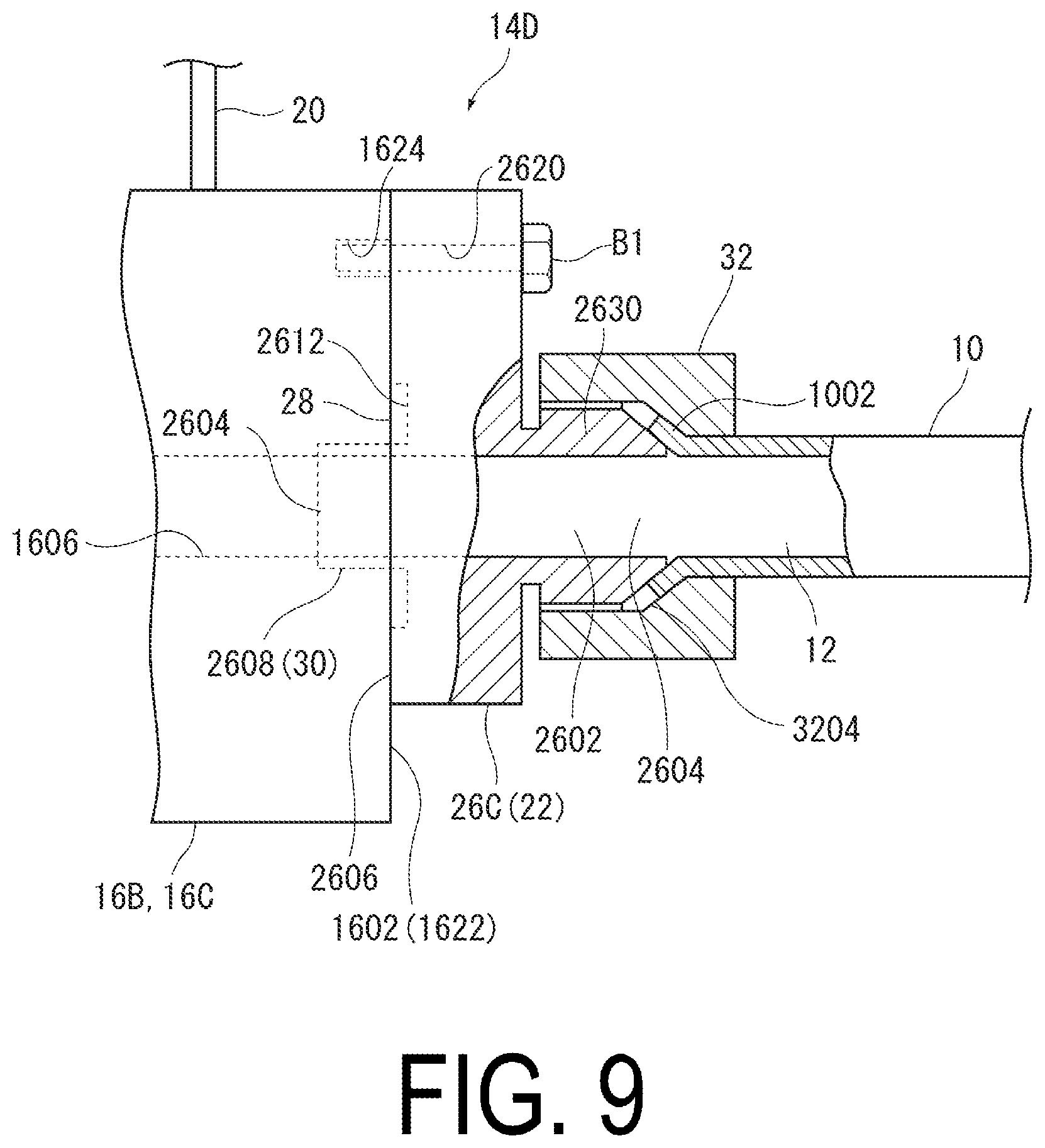 Patent US12460760 Figure 9 – Attachment for fluid characteristic measurement sensor