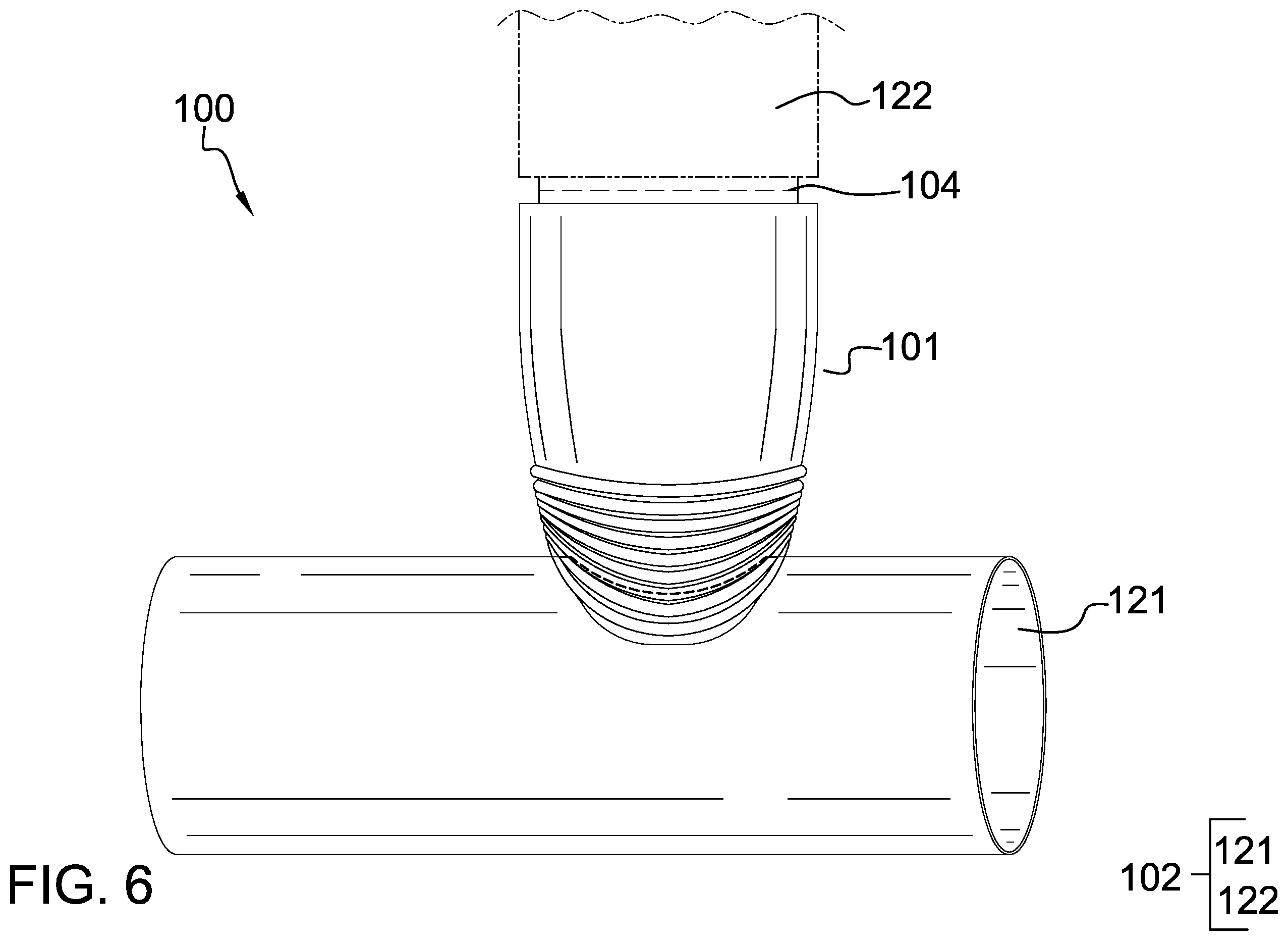 Patent US12460761 Figure 4 – Pipe-tapping system