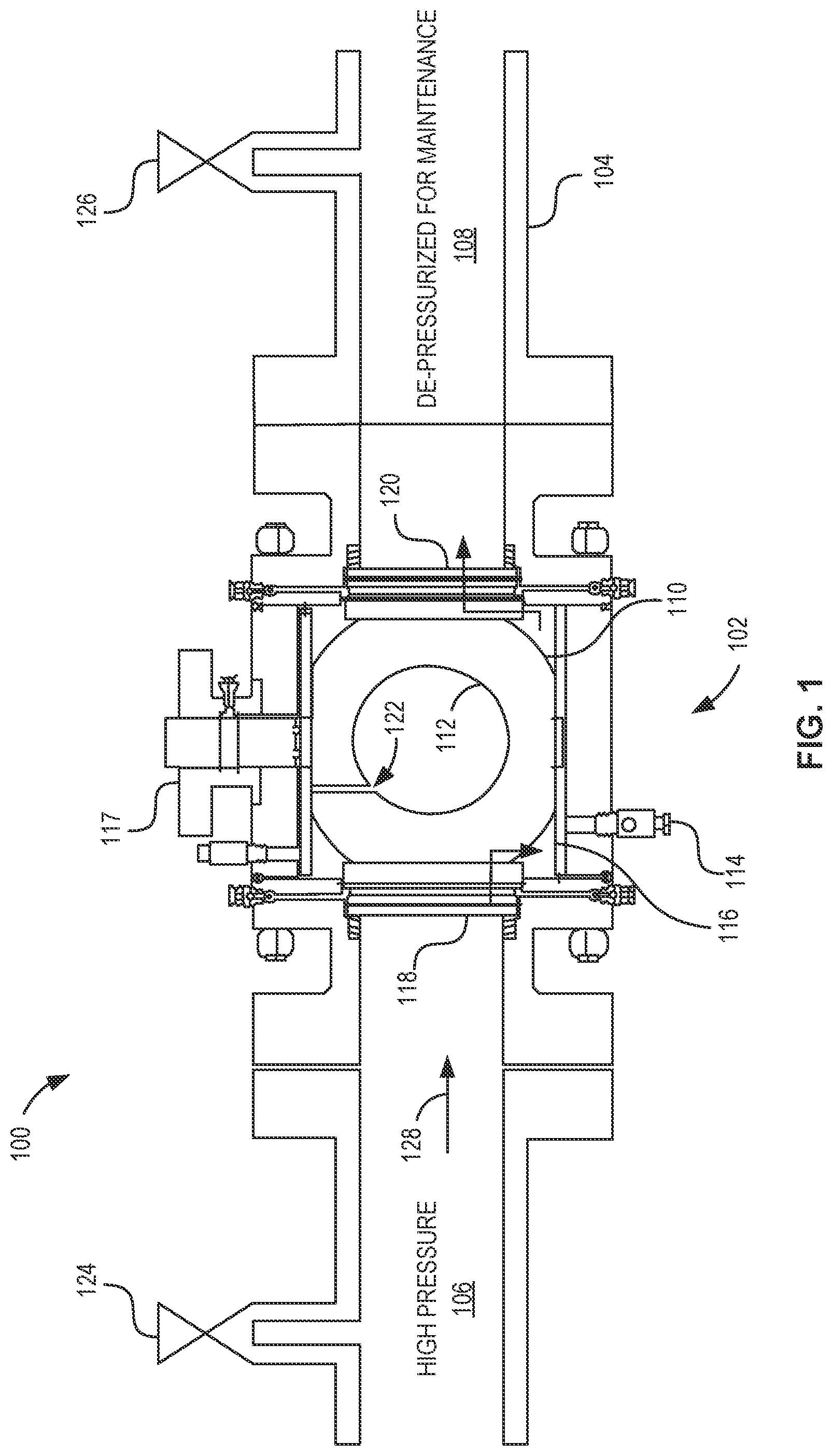 Patent US12460762 Figure 1 – Valve evacuation apparatus, control, and associated methods
