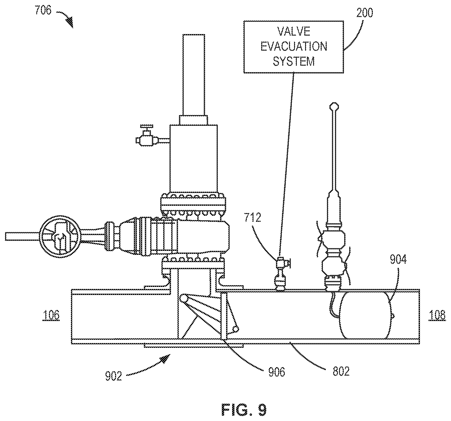 Patent US12460762 Figure 11 – Valve evacuation apparatus, control, and associated methods