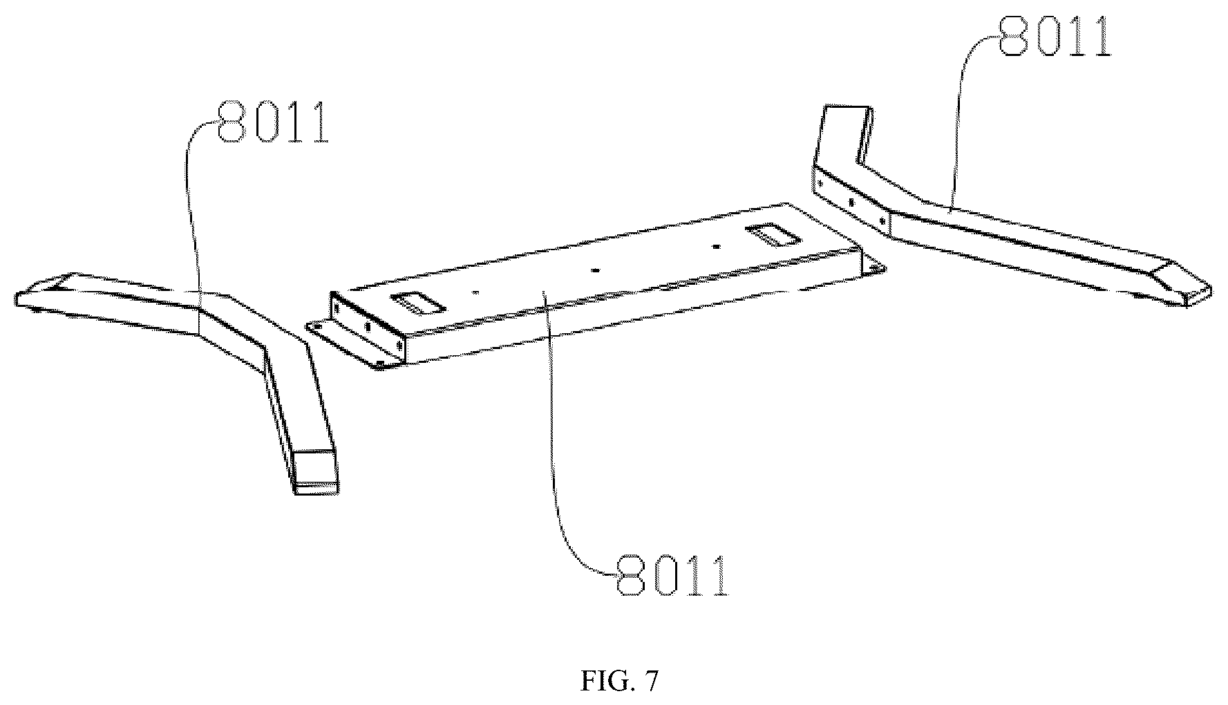 Patent US12460766 Figure 7 – Display screen mounting device
