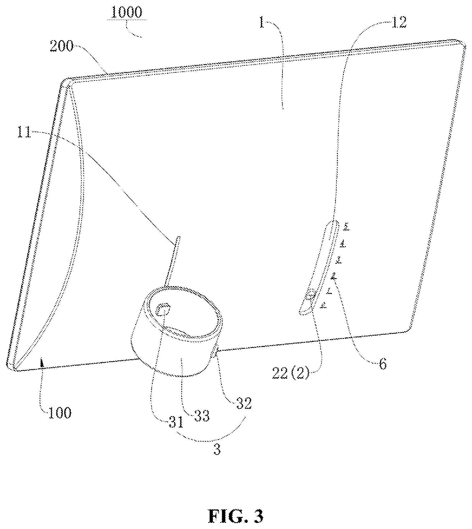 Patent US12460768 Figure 3 – First support assembly, support assembly system, display apparatus and double-sided display apparatus