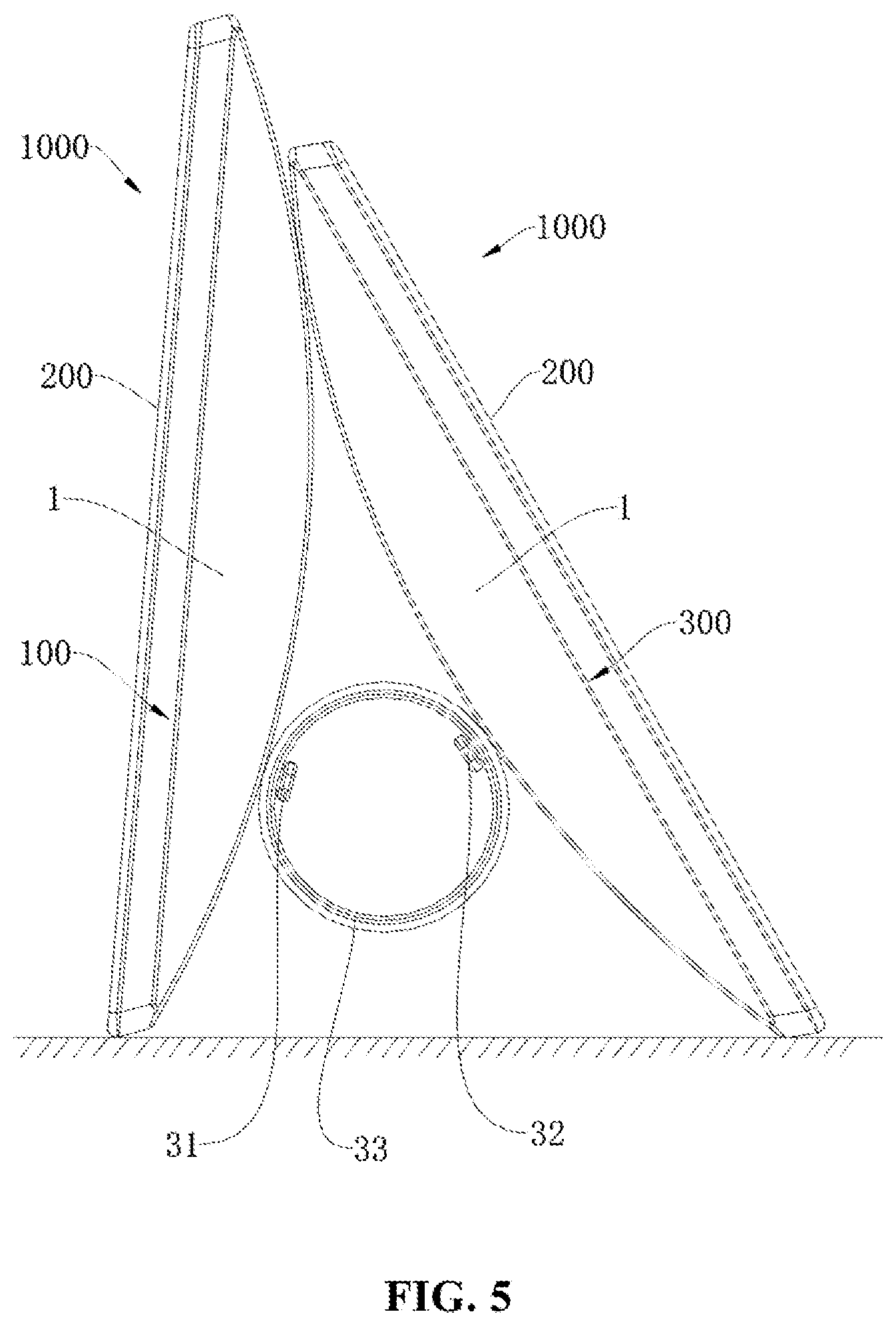 Patent US12460768 Figure 5 – First support assembly, support assembly system, display apparatus and double-sided display apparatus