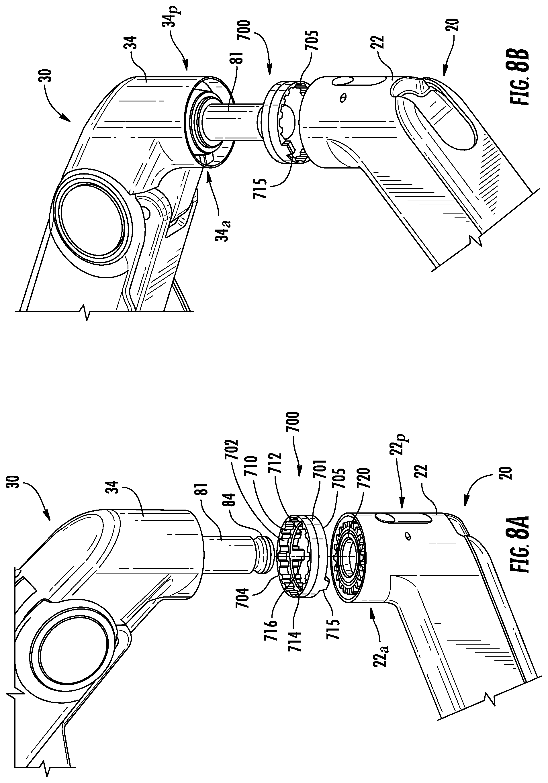 Patent US12460769 Figure 8 – Adjustable support arm