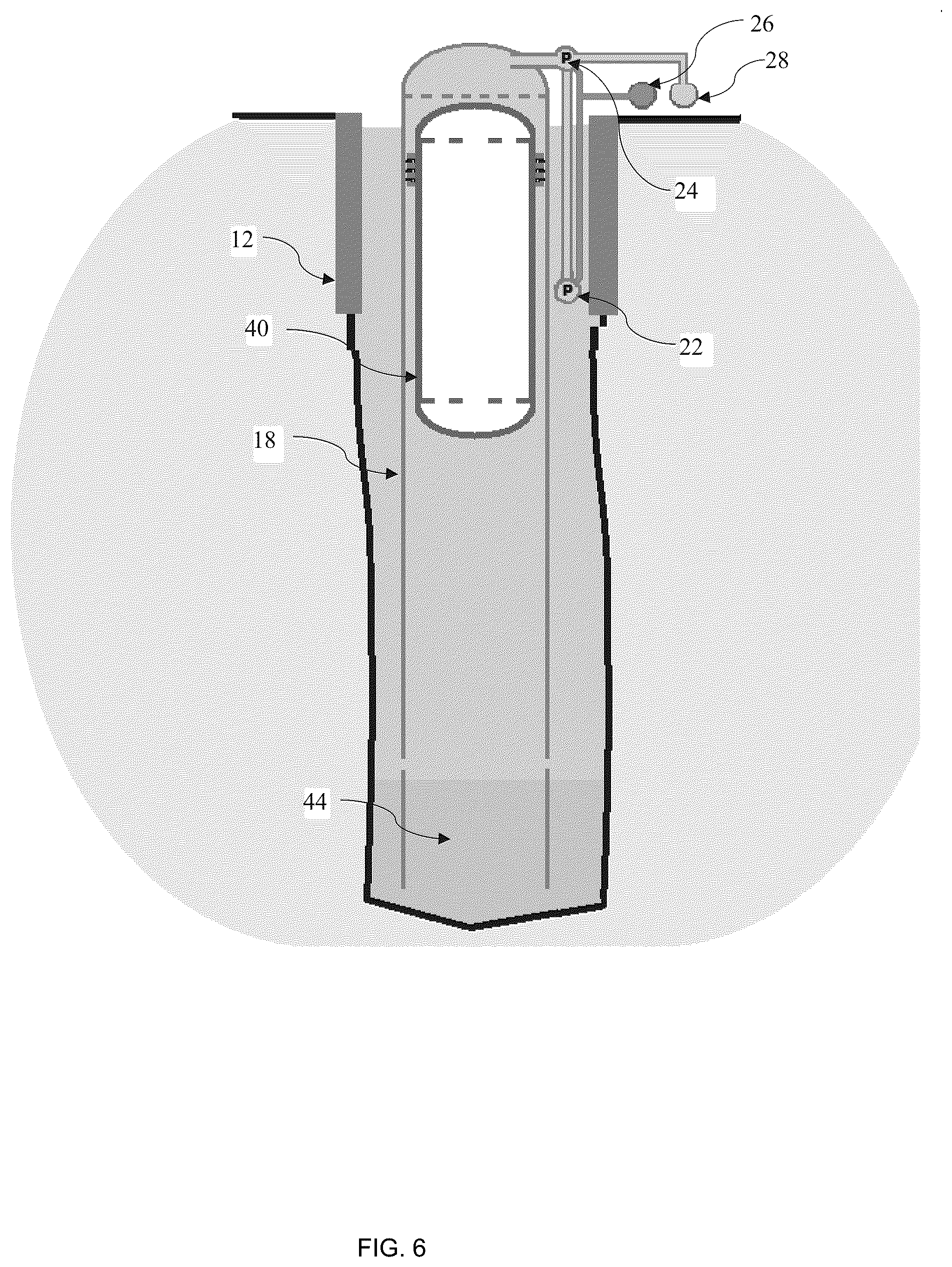 Patent US12460771 Figure 6 – Electric energy storage in the form of underground gravity and buoyant energy
