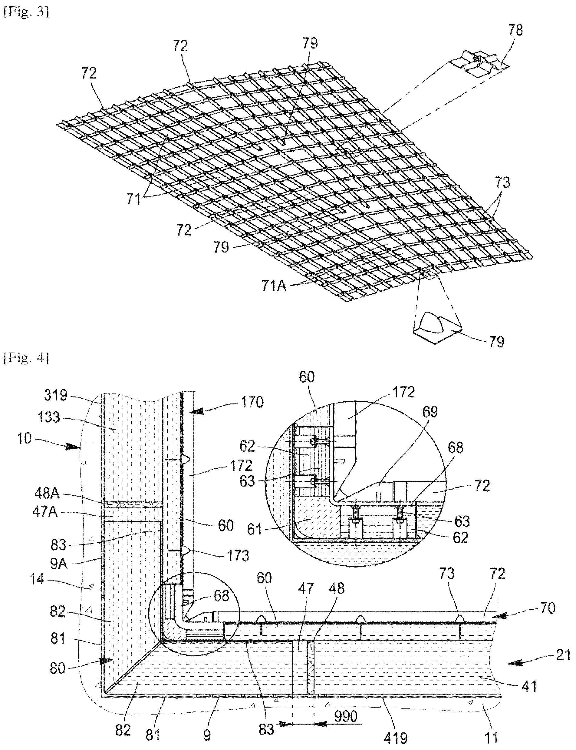 Patent US12460772 Figure 4 – Liquefied gas storage facility having a polygonal load-bearing structure