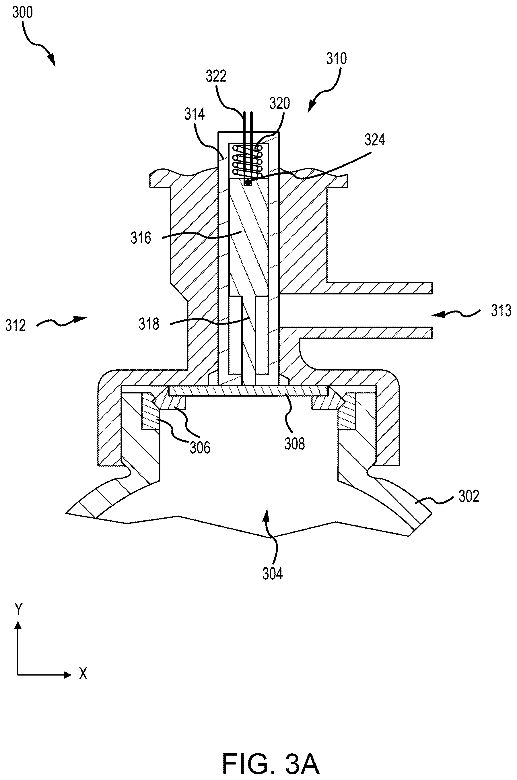 Patent US12460776 Figure 3 – Electronically activated, spring-driven initiator
