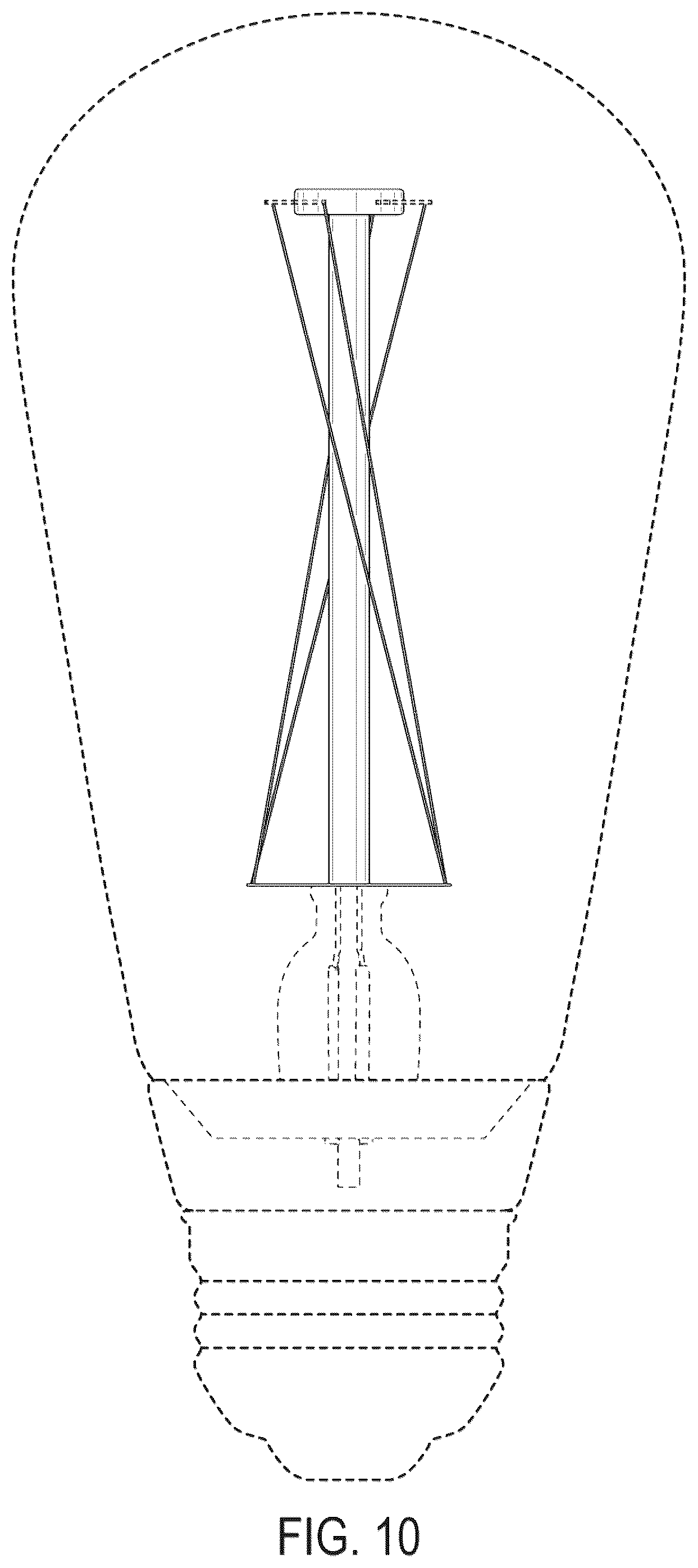 Patent US12460778 Figure 10 – Omnidirectional light emitting diode filament holder