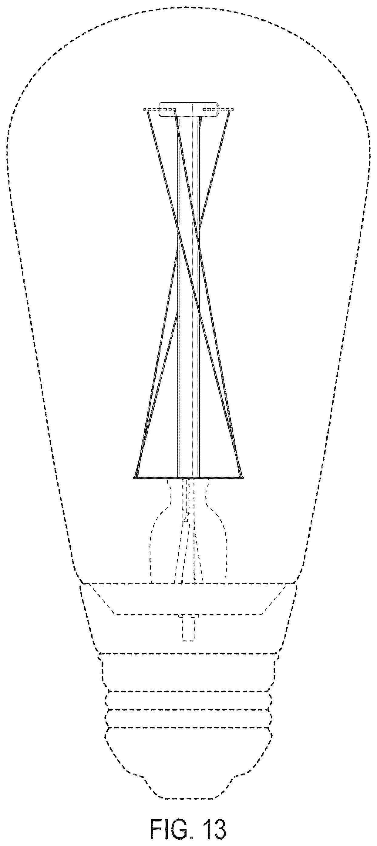 Patent US12460778 Figure 13 – Omnidirectional light emitting diode filament holder