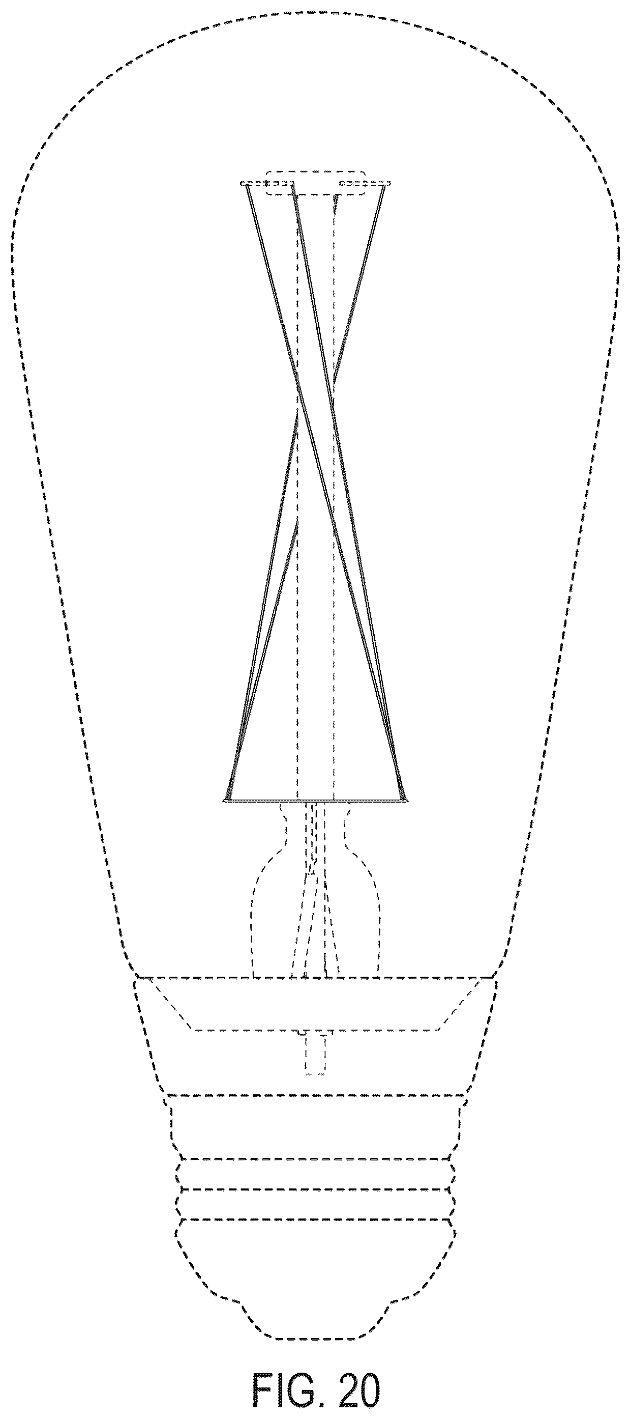 Patent US12460778 Figure 19 – Omnidirectional light emitting diode filament holder