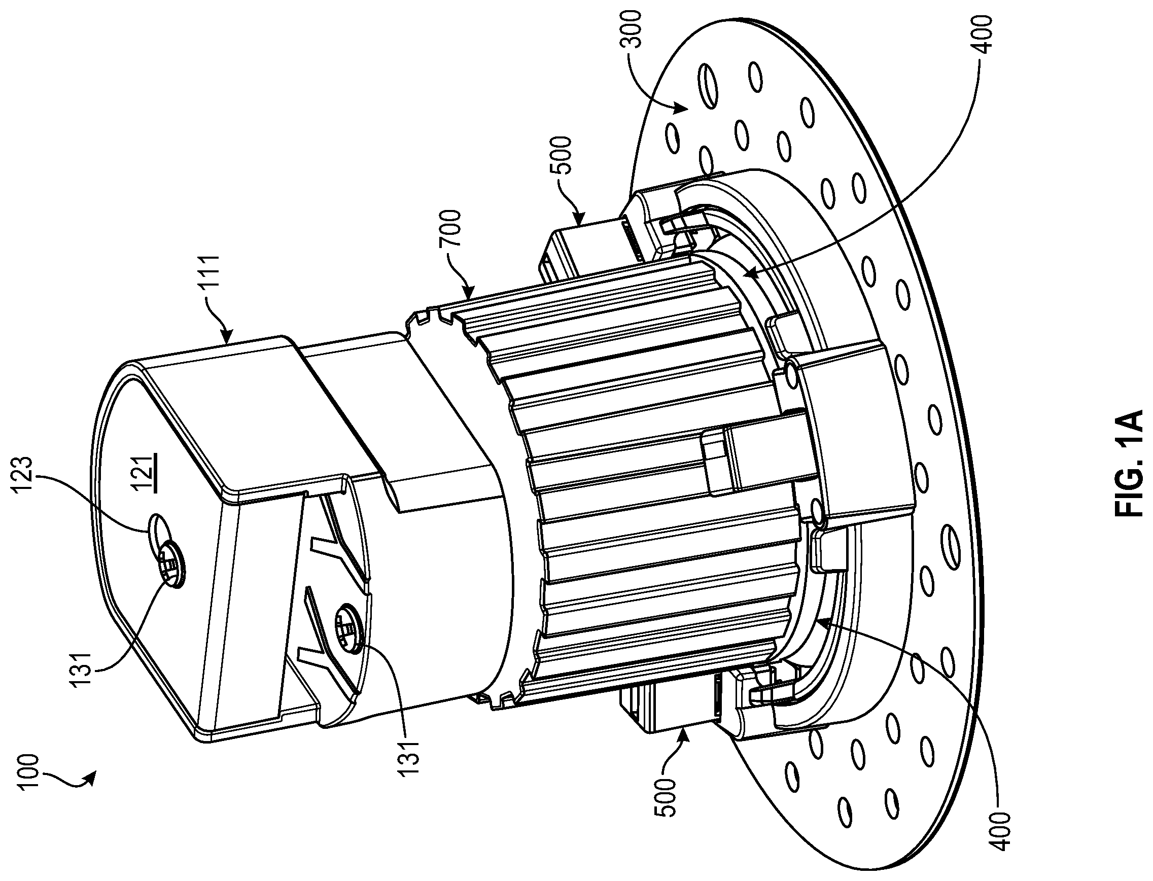 Patent US12460780 Figure 1 – Toolless click-in or click-out downlight