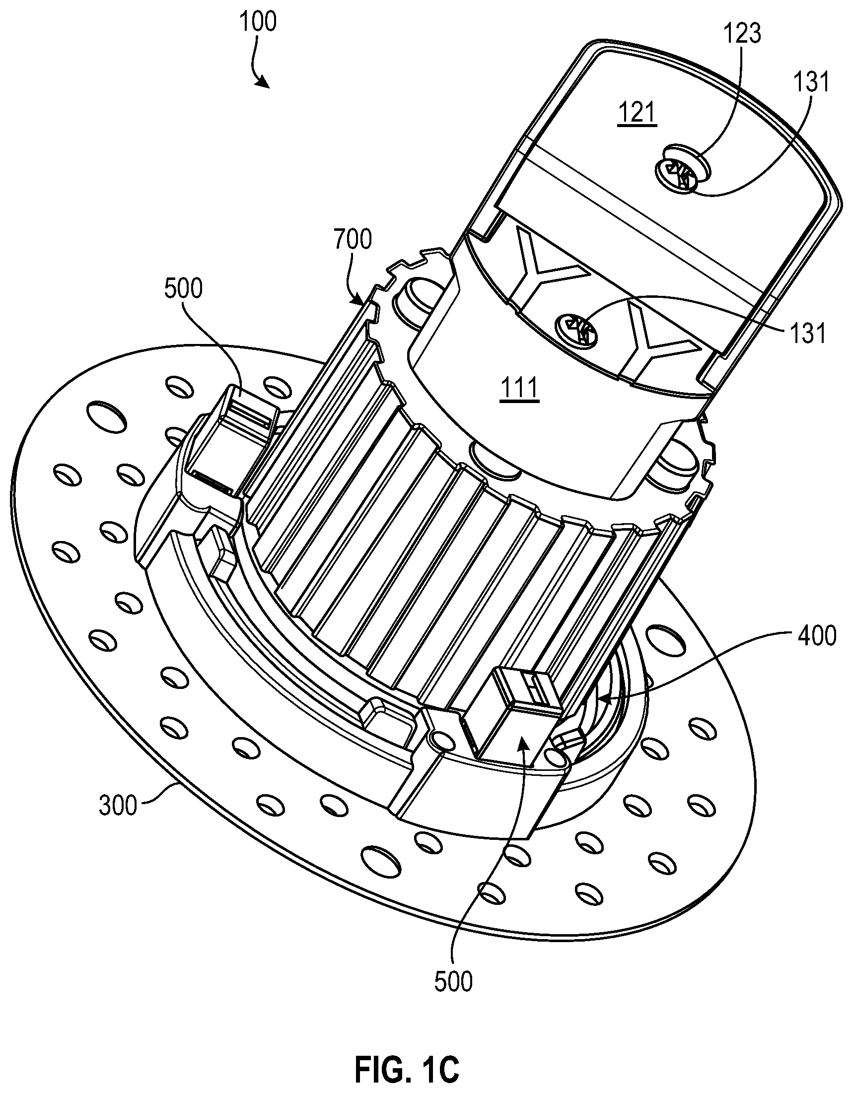 Patent US12460780 Figure 3 – Toolless click-in or click-out downlight