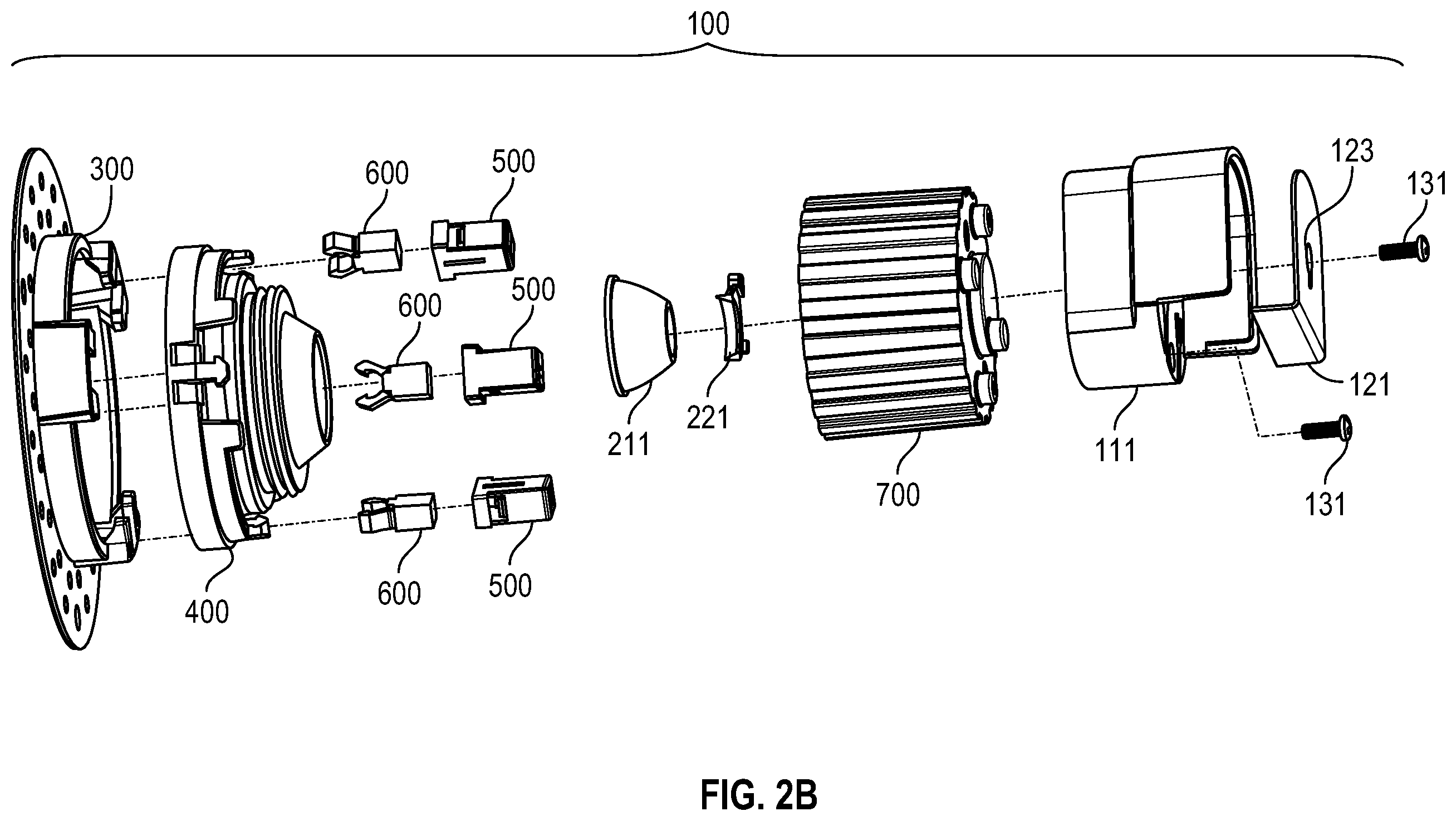 Patent US12460780 Figure 6 – Toolless click-in or click-out downlight