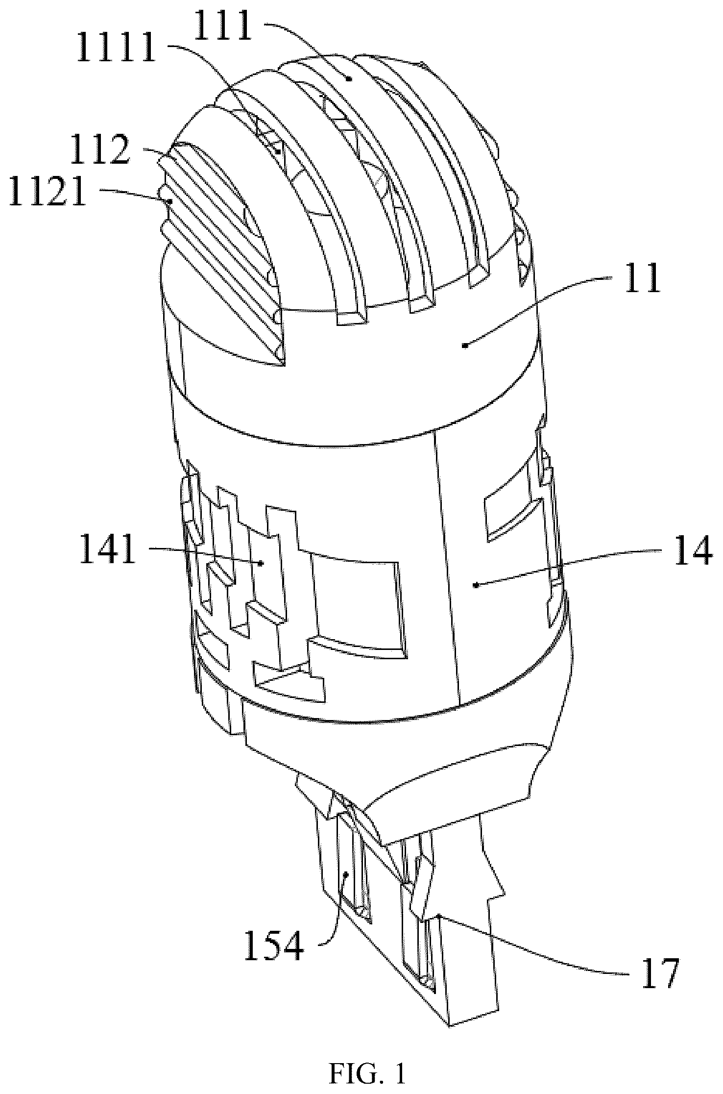 Patent US12460781 — LED vehicle lamp — Figure 1