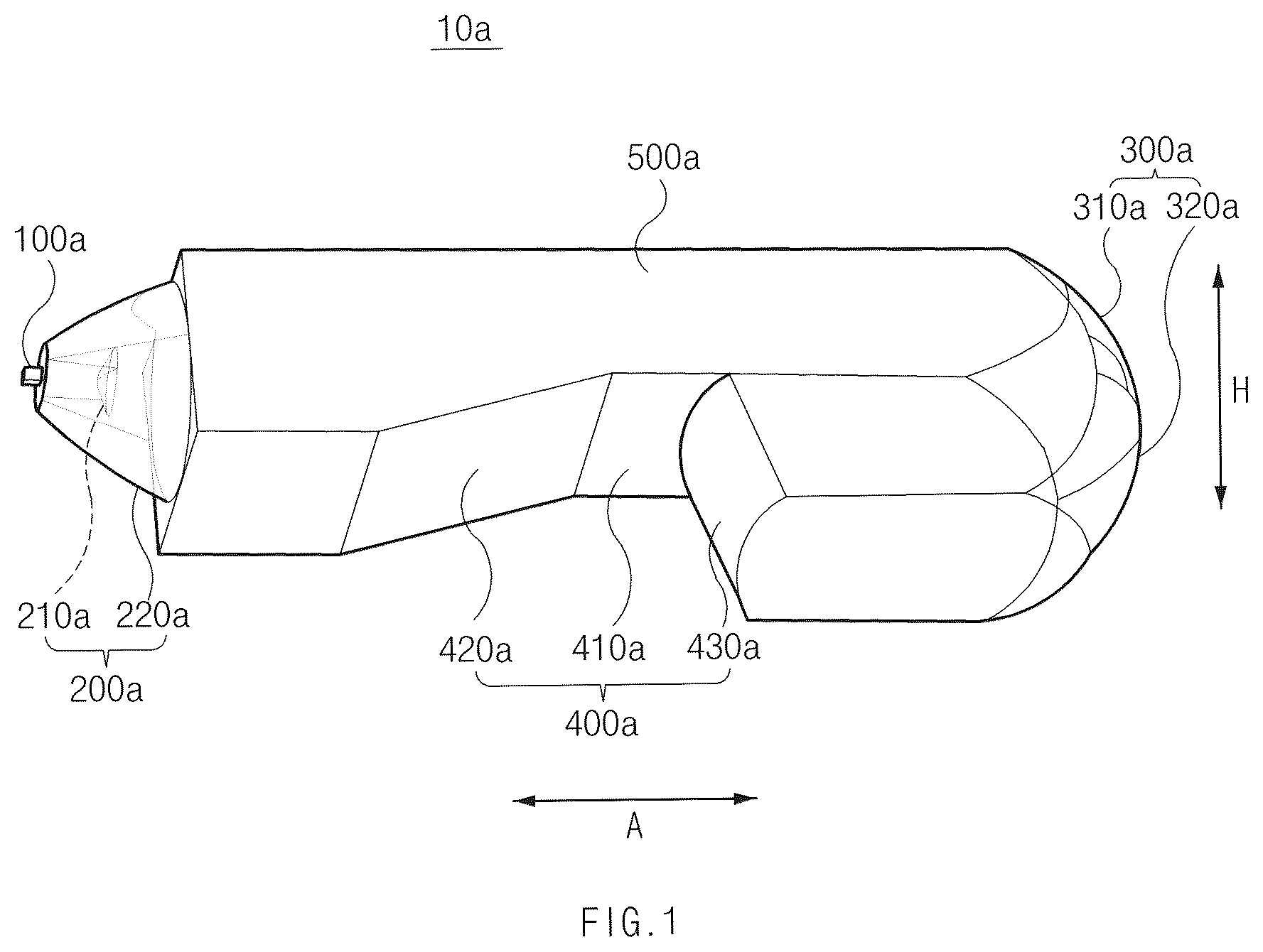 Patent US12460782 Figure 1 – Lamp