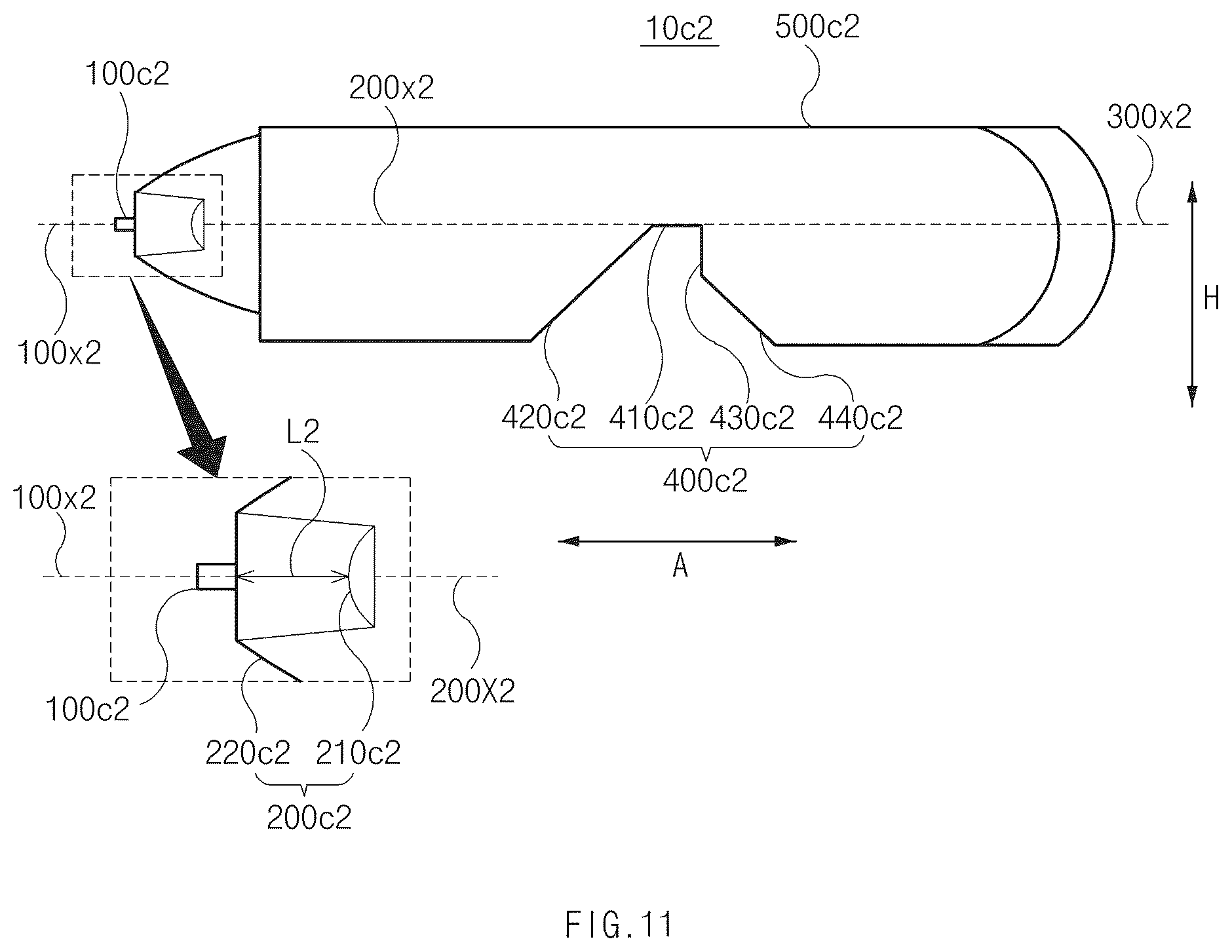 Patent US12460782 Figure 11 – Lamp