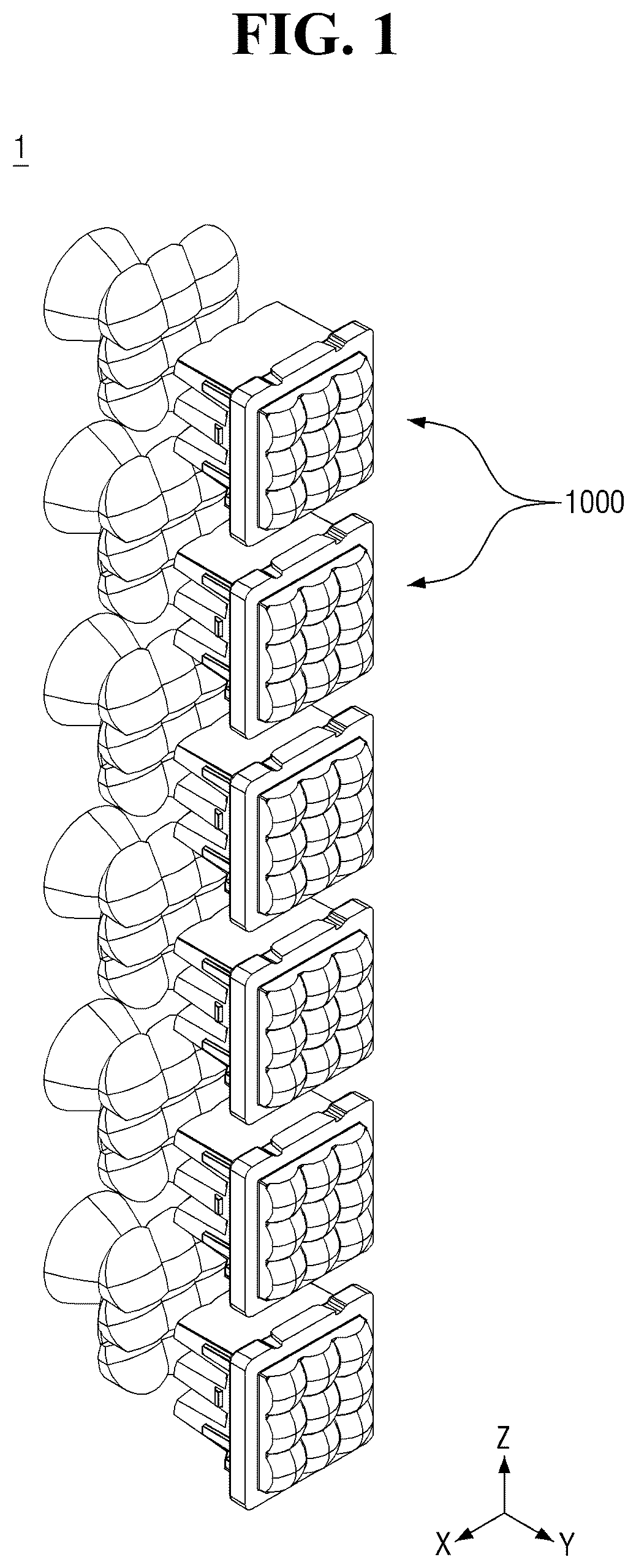 Patent US12460784 Figure 1 – Vehicle lamp