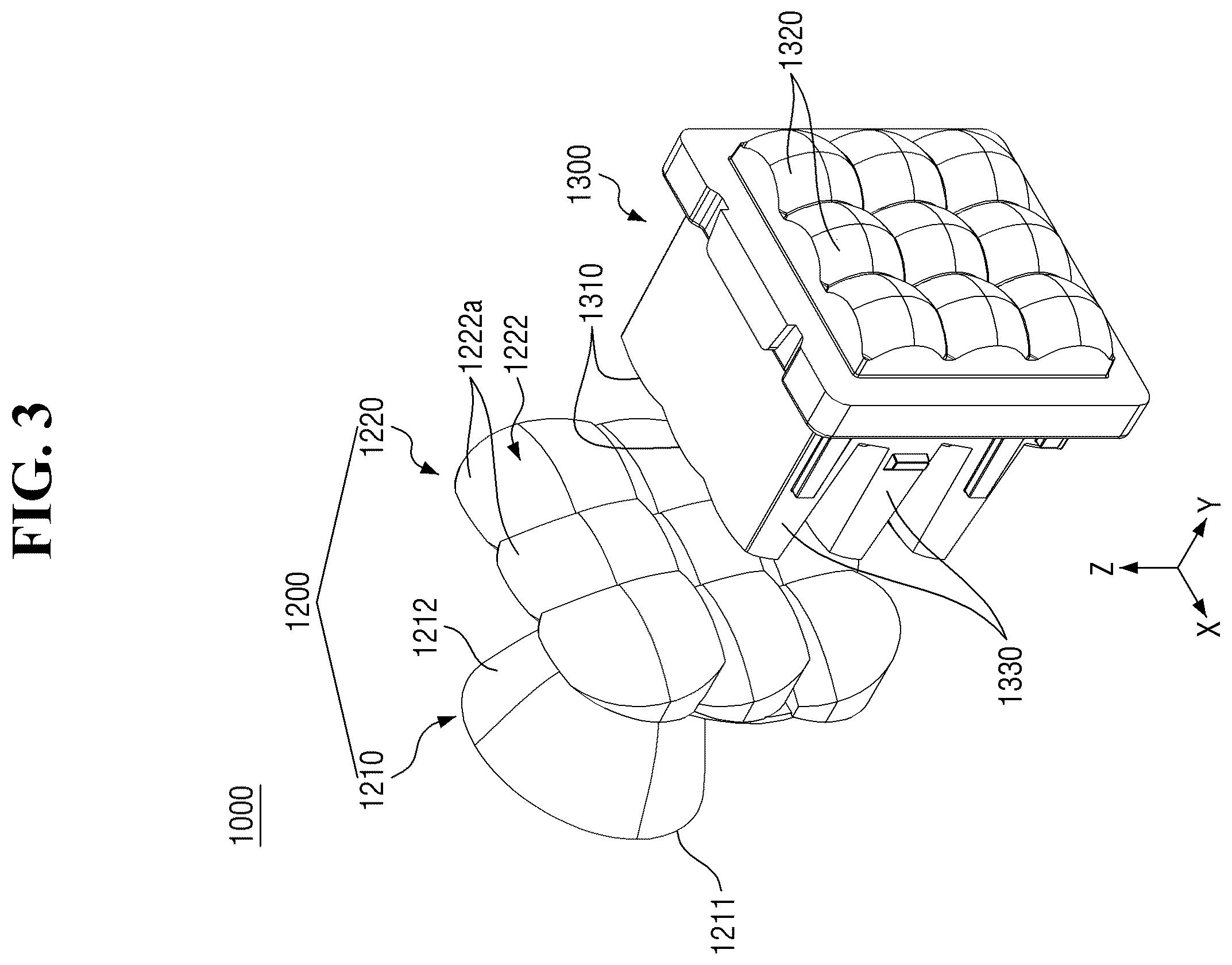 Patent US12460784 Figure 3 – Vehicle lamp