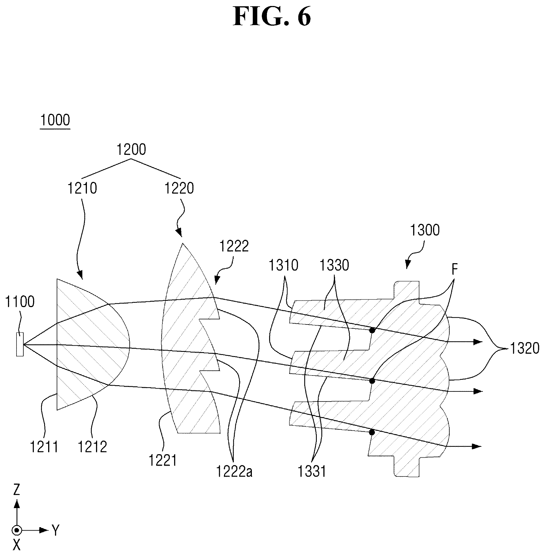 Patent US12460784 Figure 6 – Vehicle lamp