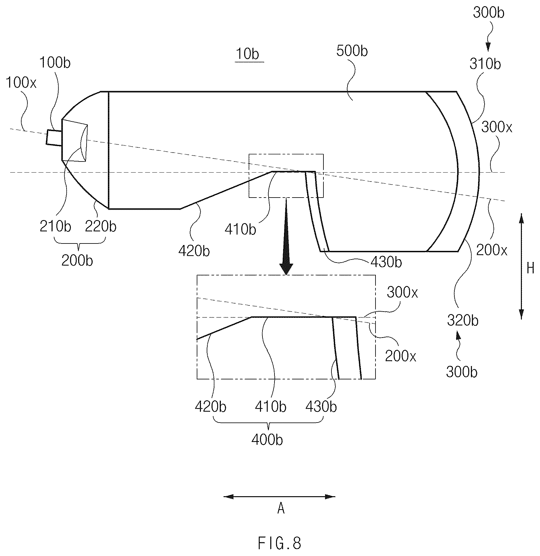 Patent US12460785 Figure 8 – Lamp