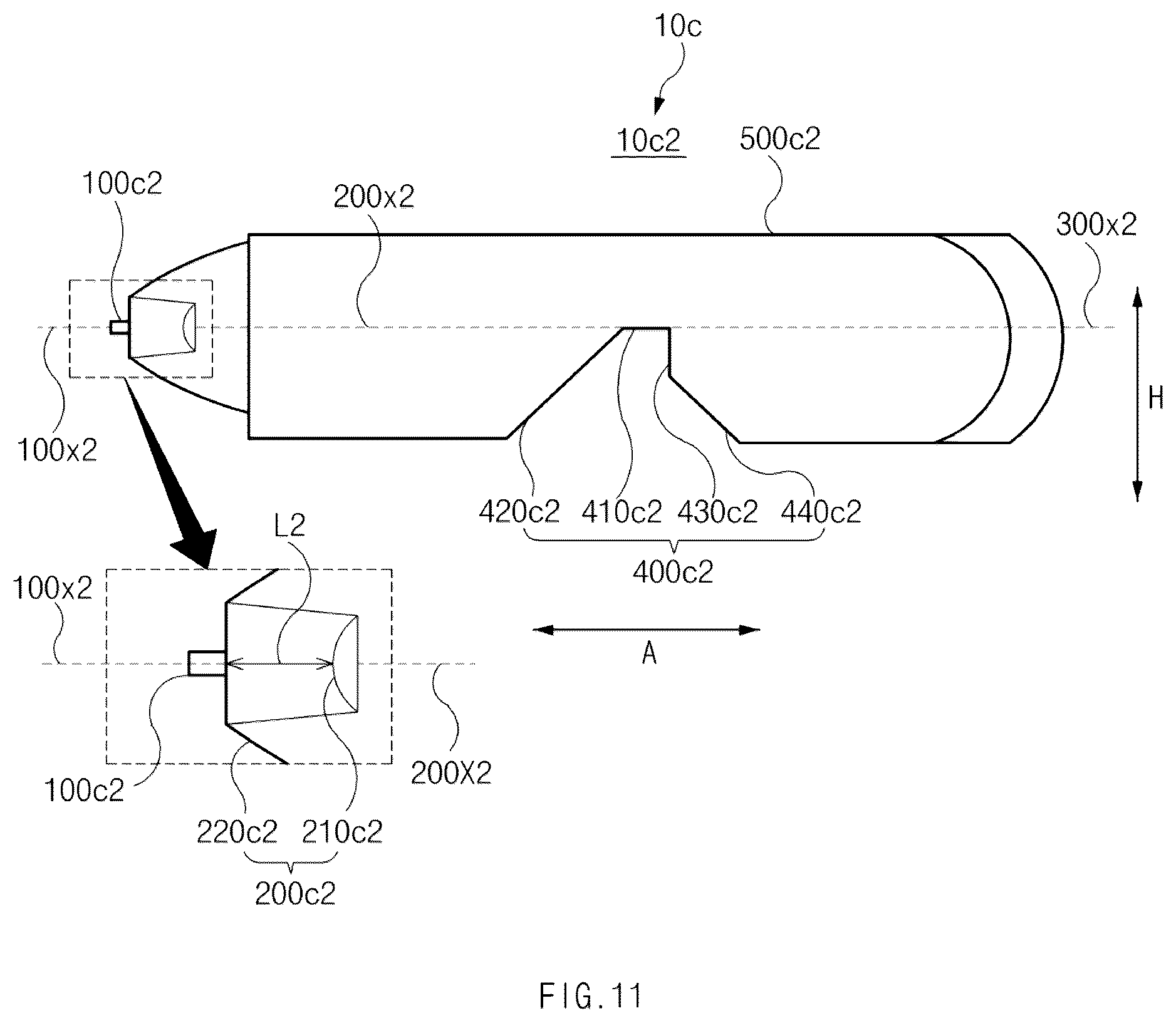 Patent US12460785 Figure 11 – Lamp