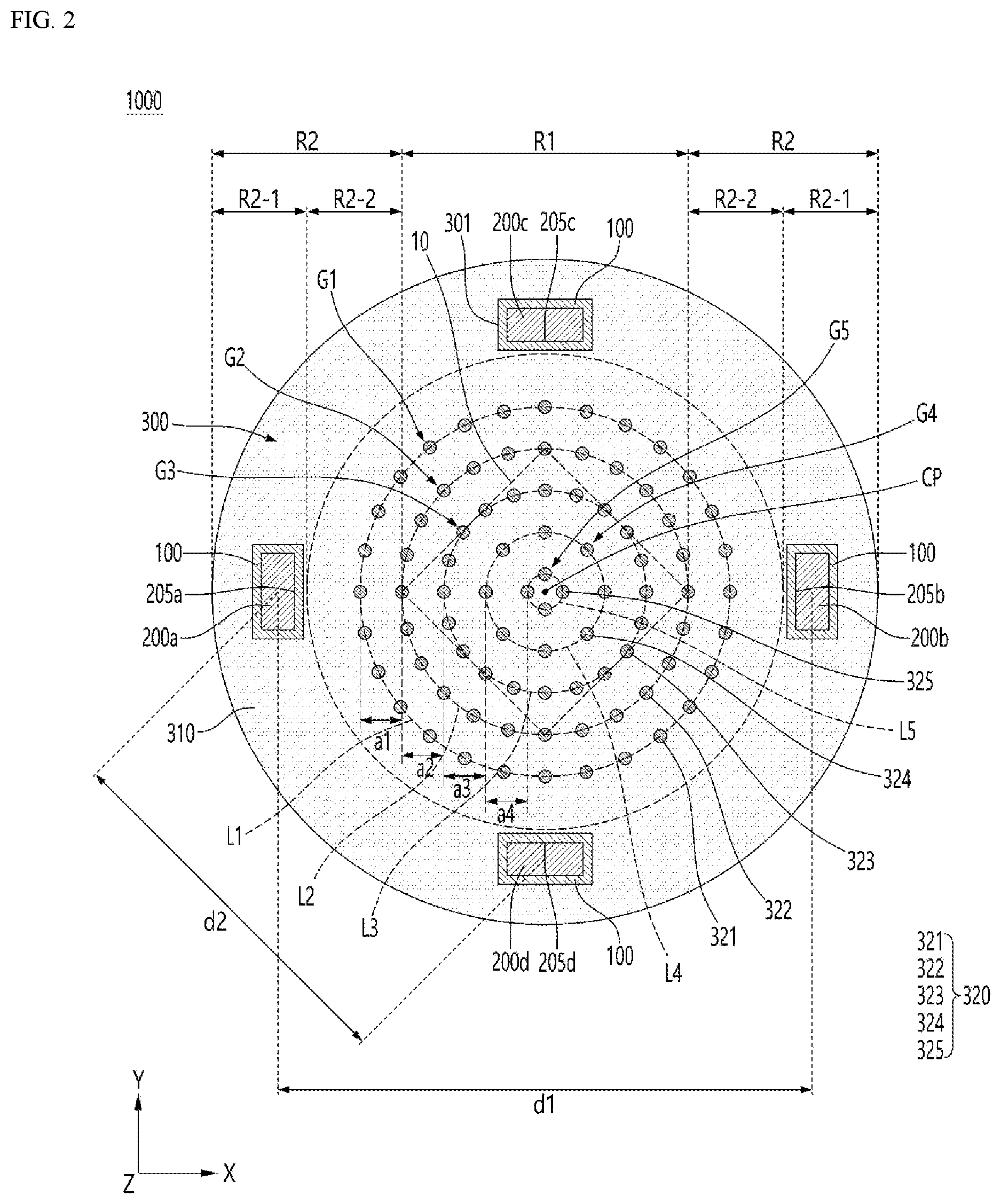 Patent US12460787 Figure 2 – Lighting device including sensor that transmits and receives and lamp including the same