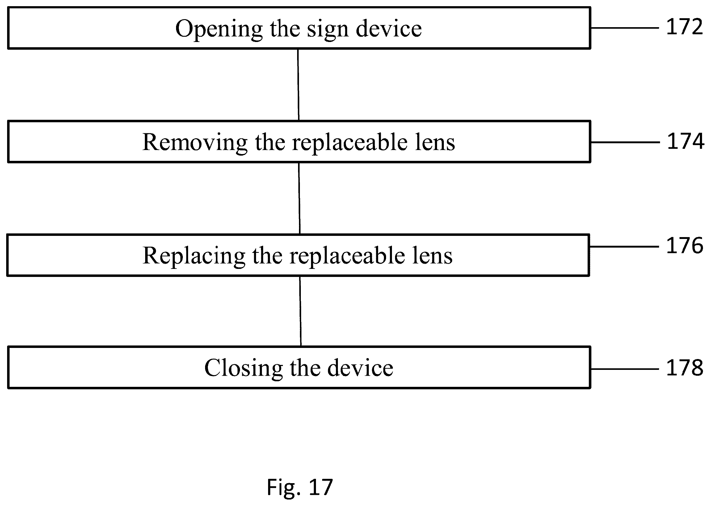 Patent US12460788 Figure 13 – Illuminated sign device with replaceable lens