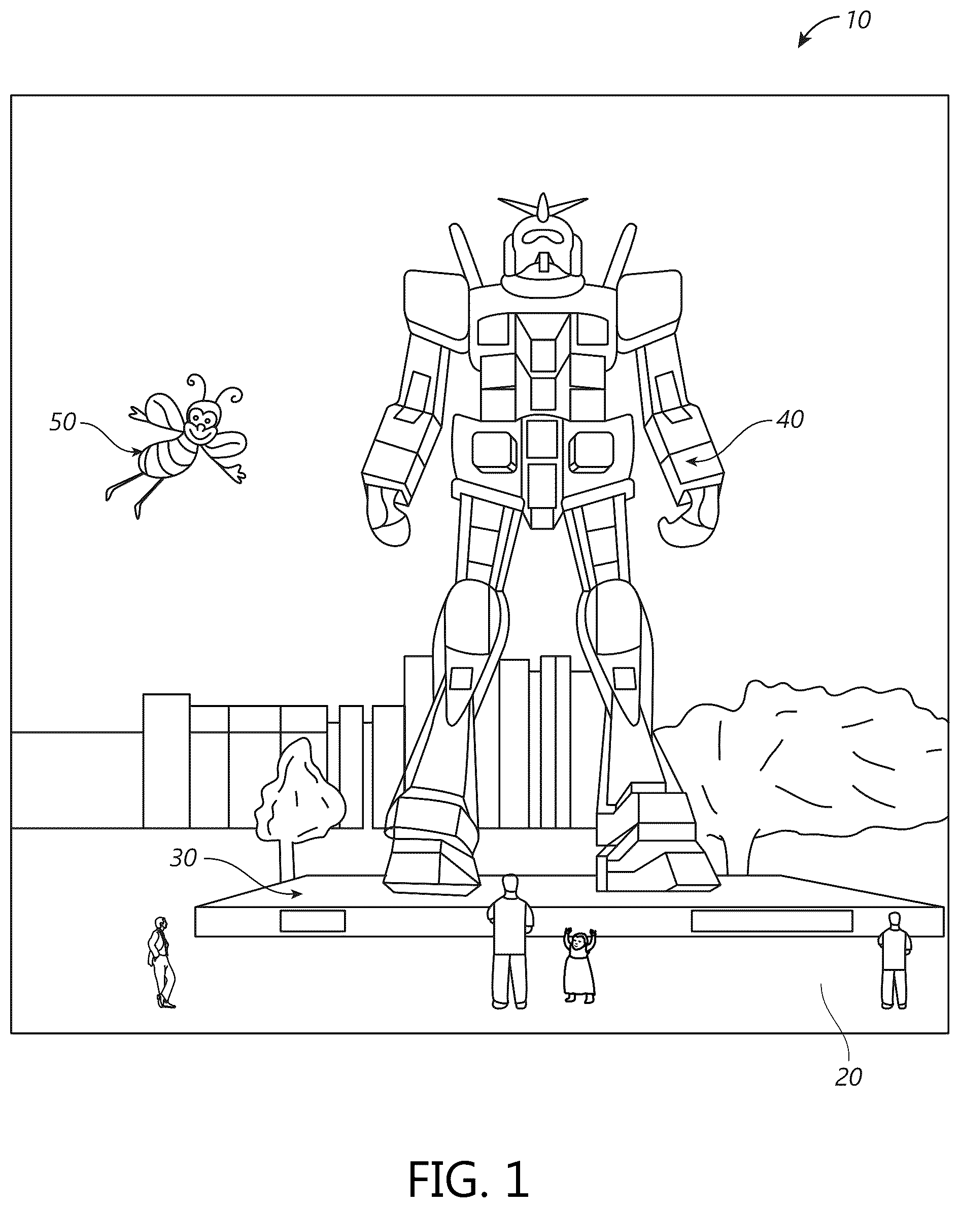 Patent US12460791 Figure 1 – Light output system with reflector and lens for highly spatially uniform light output