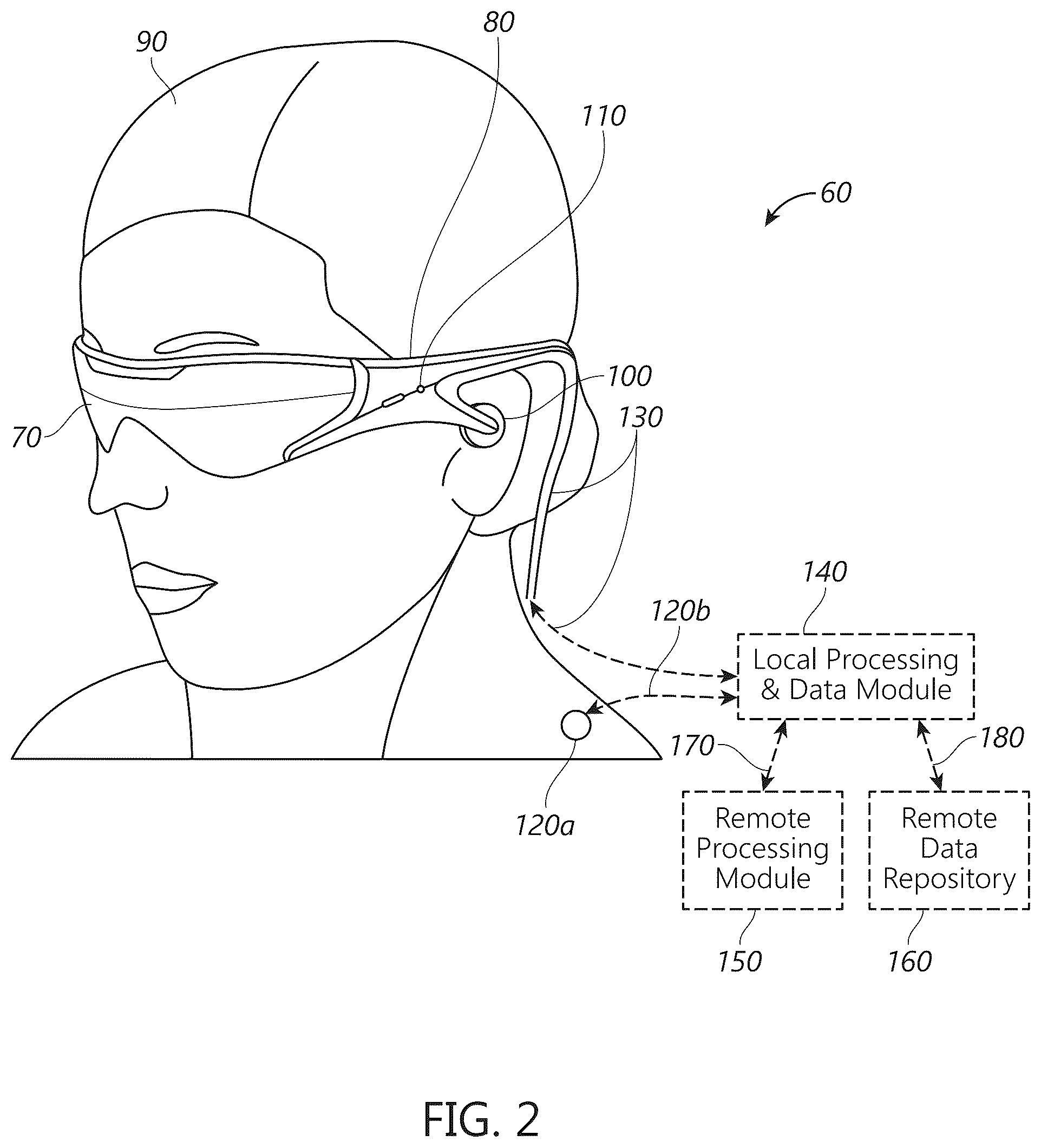 Patent US12460791 Figure 2 – Light output system with reflector and lens for highly spatially uniform light output