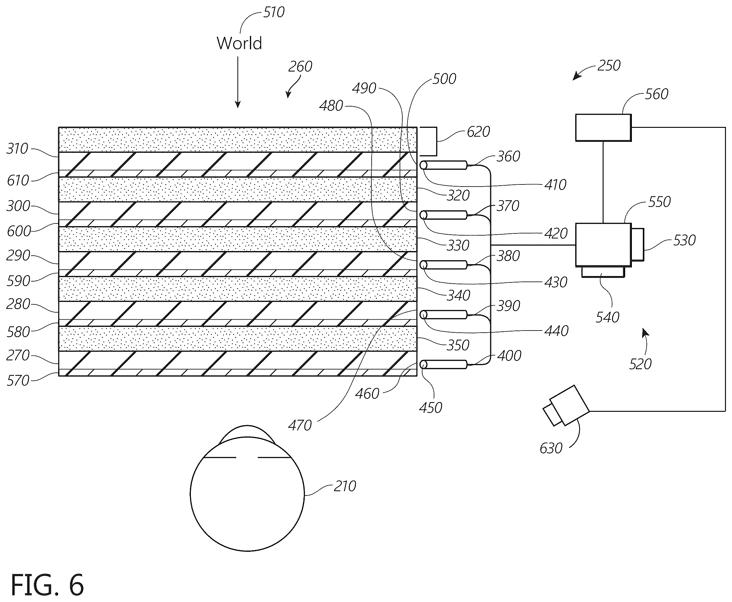 Patent US12460791 Figure 5 – Light output system with reflector and lens for highly spatially uniform light output