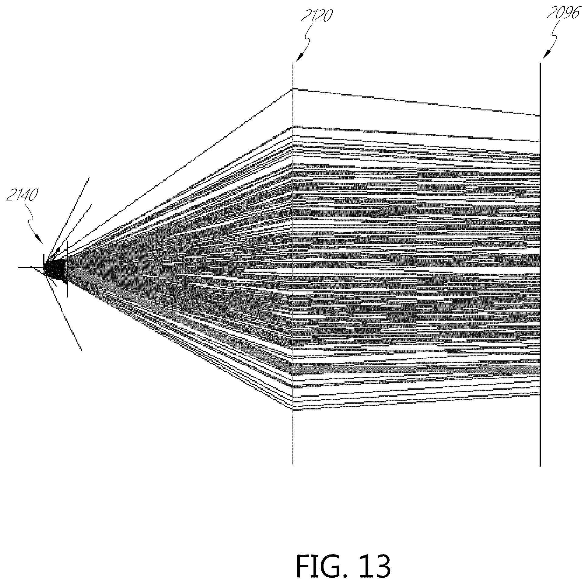 Patent US12460791 Figure 14 – Light output system with reflector and lens for highly spatially uniform light output