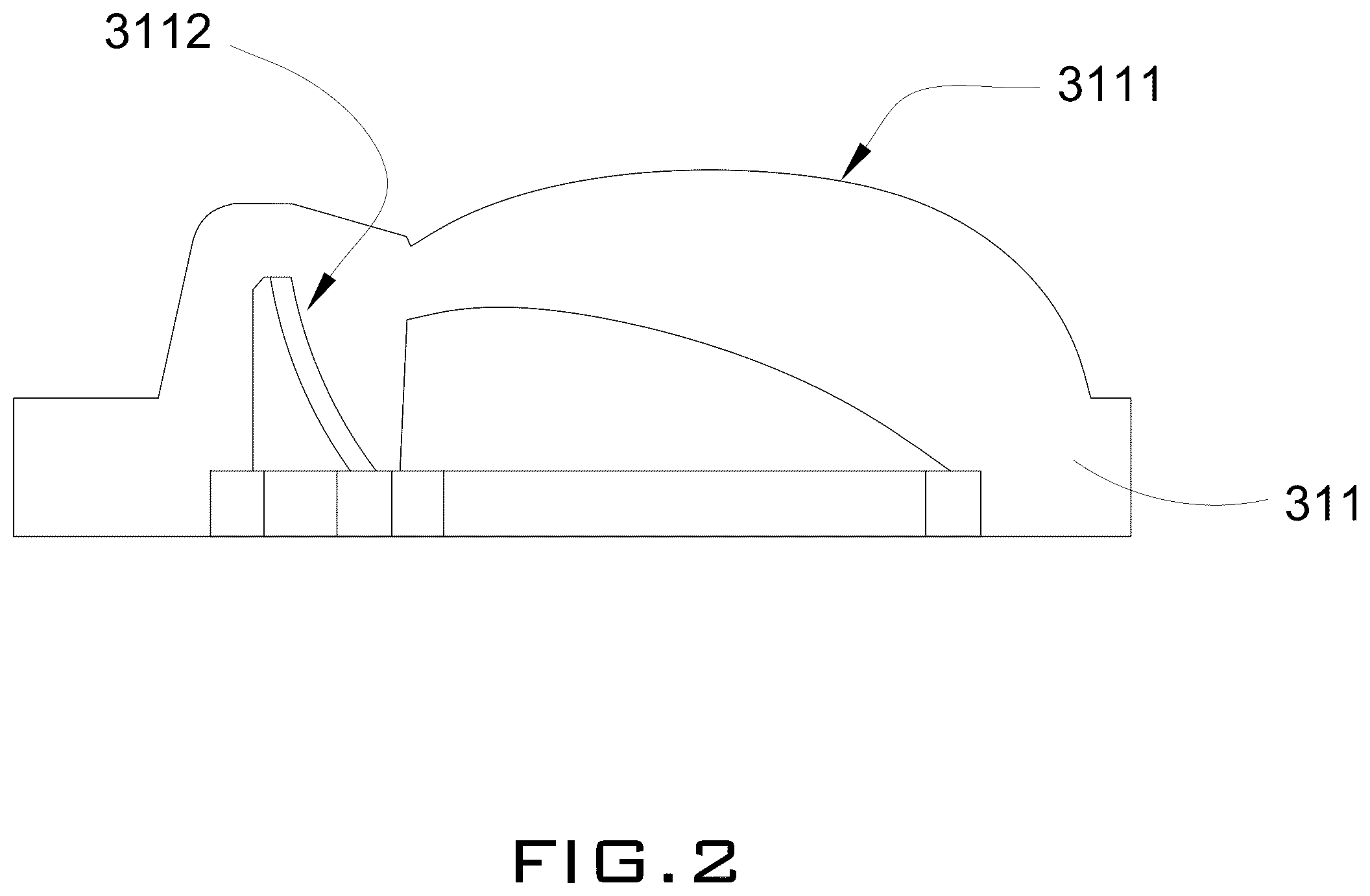 Patent US12460792 Figure 2 – Lighting fixture with adjustable lens module