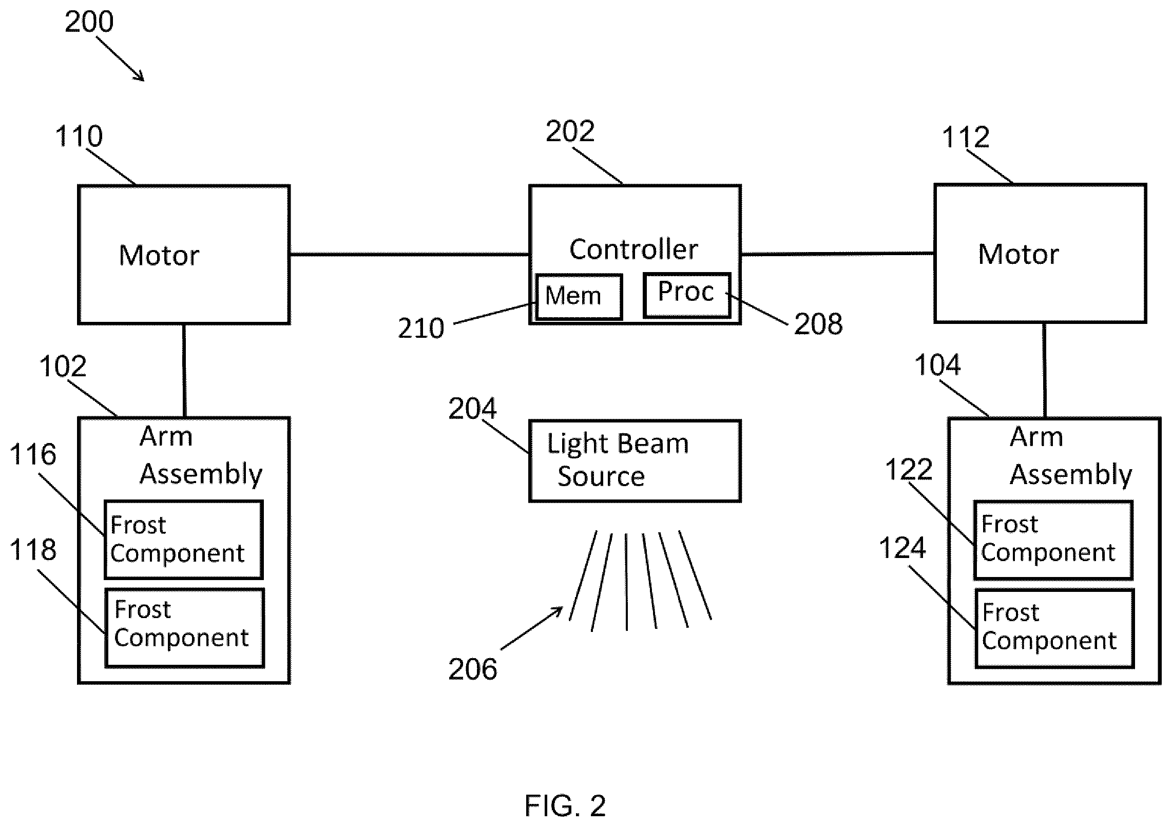 Patent US12460793 Figure 2 – Variable frost systems for a lighting device and lighting devices have the same