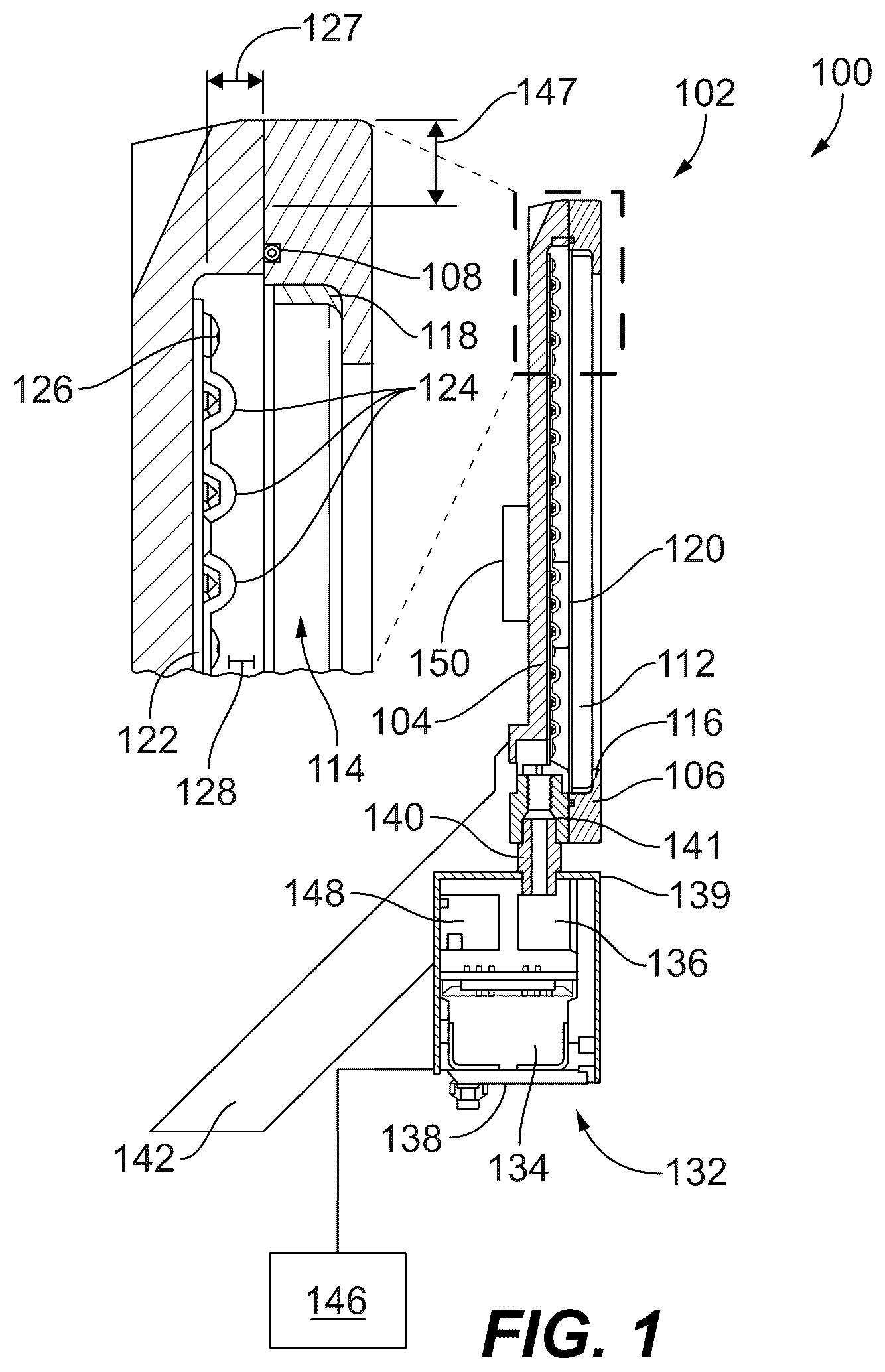 Patent US12460794 Figure 1 – Explosion protected luminaire
