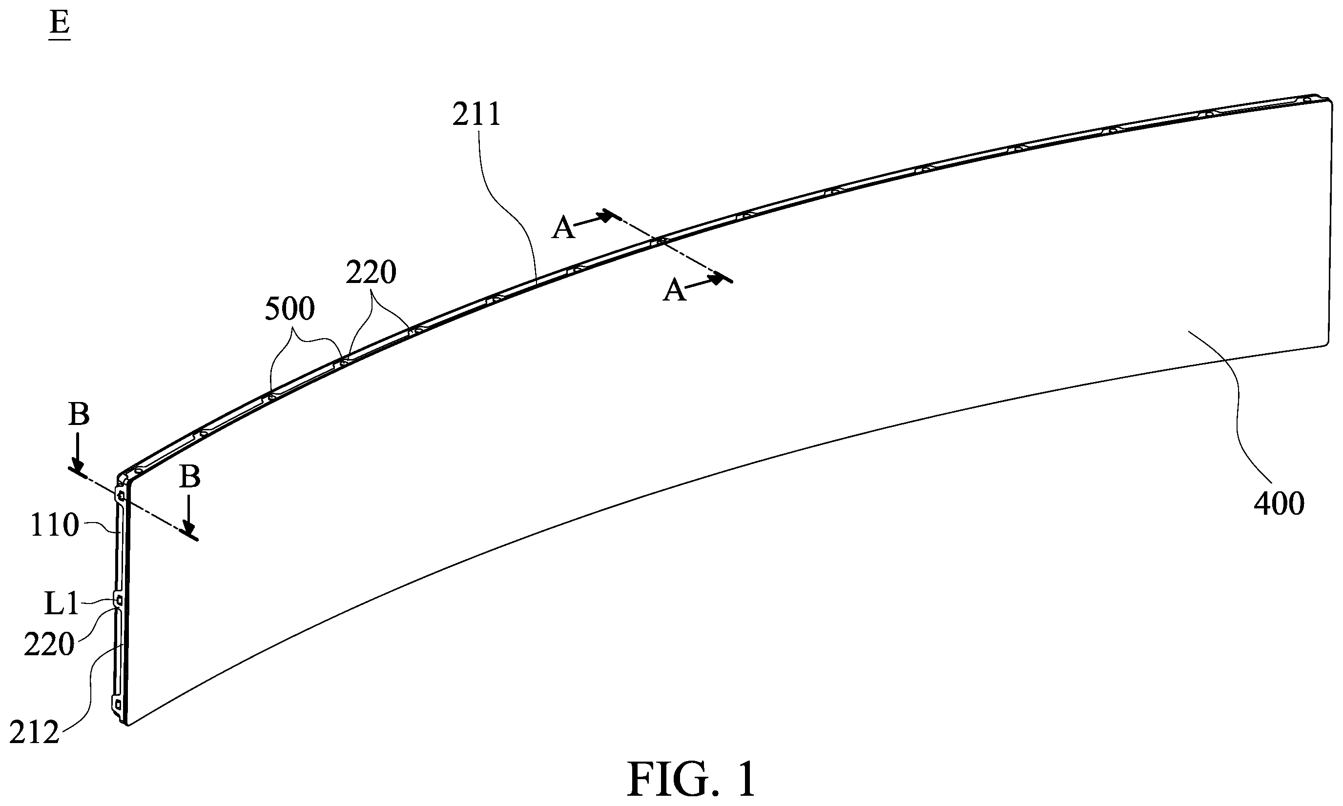Patent US12460795 — Electronic device and manufacturing method thereof — Figure 1