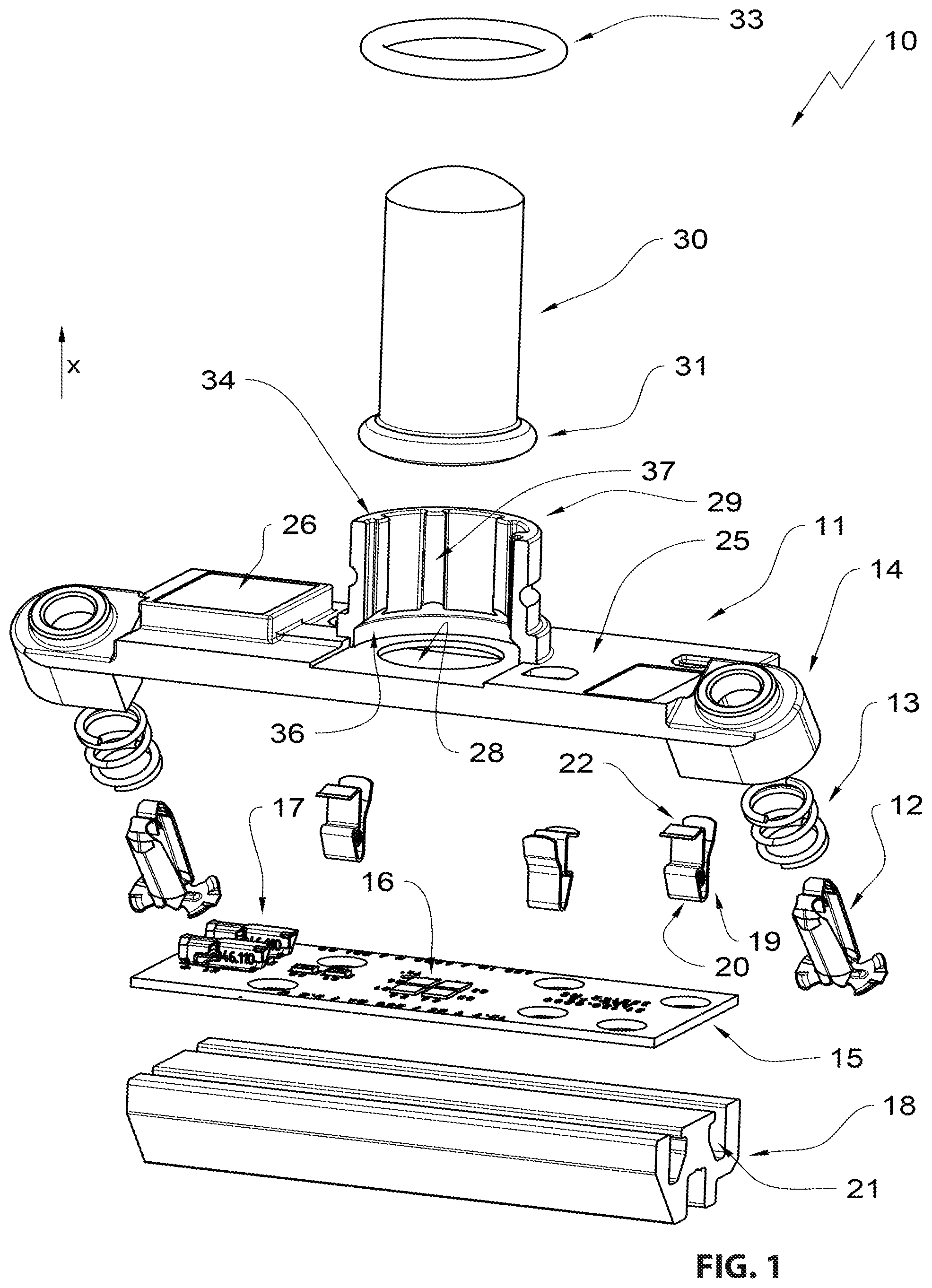 Patent US12460796 Figure 1 – Appliance light